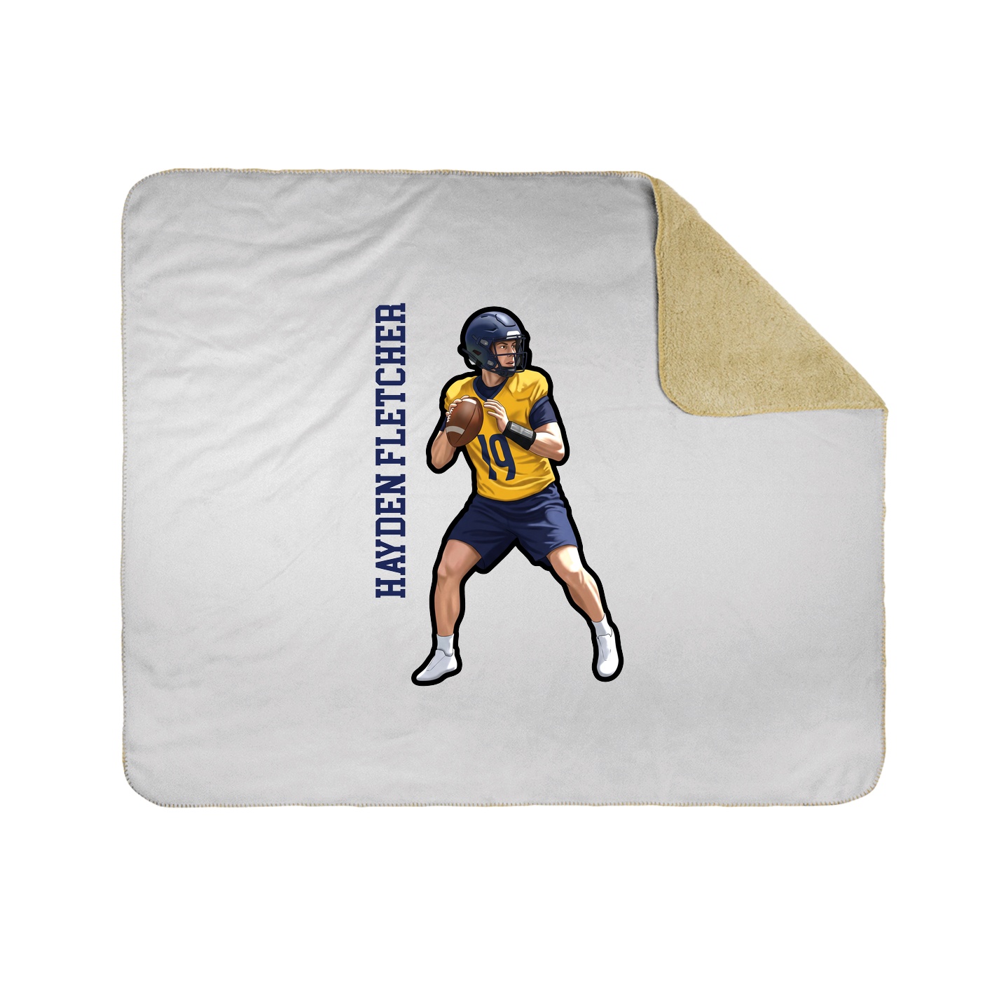 50x60 Sherpa Lined Throw Blanket