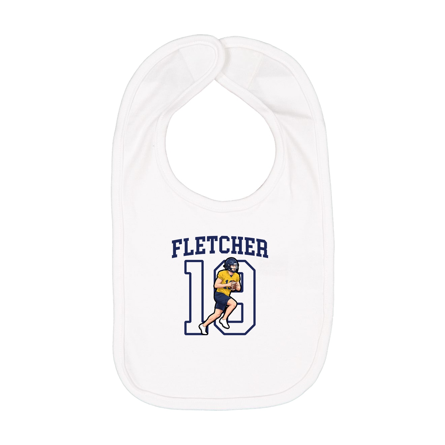 Infant Bib — Shirsey in White