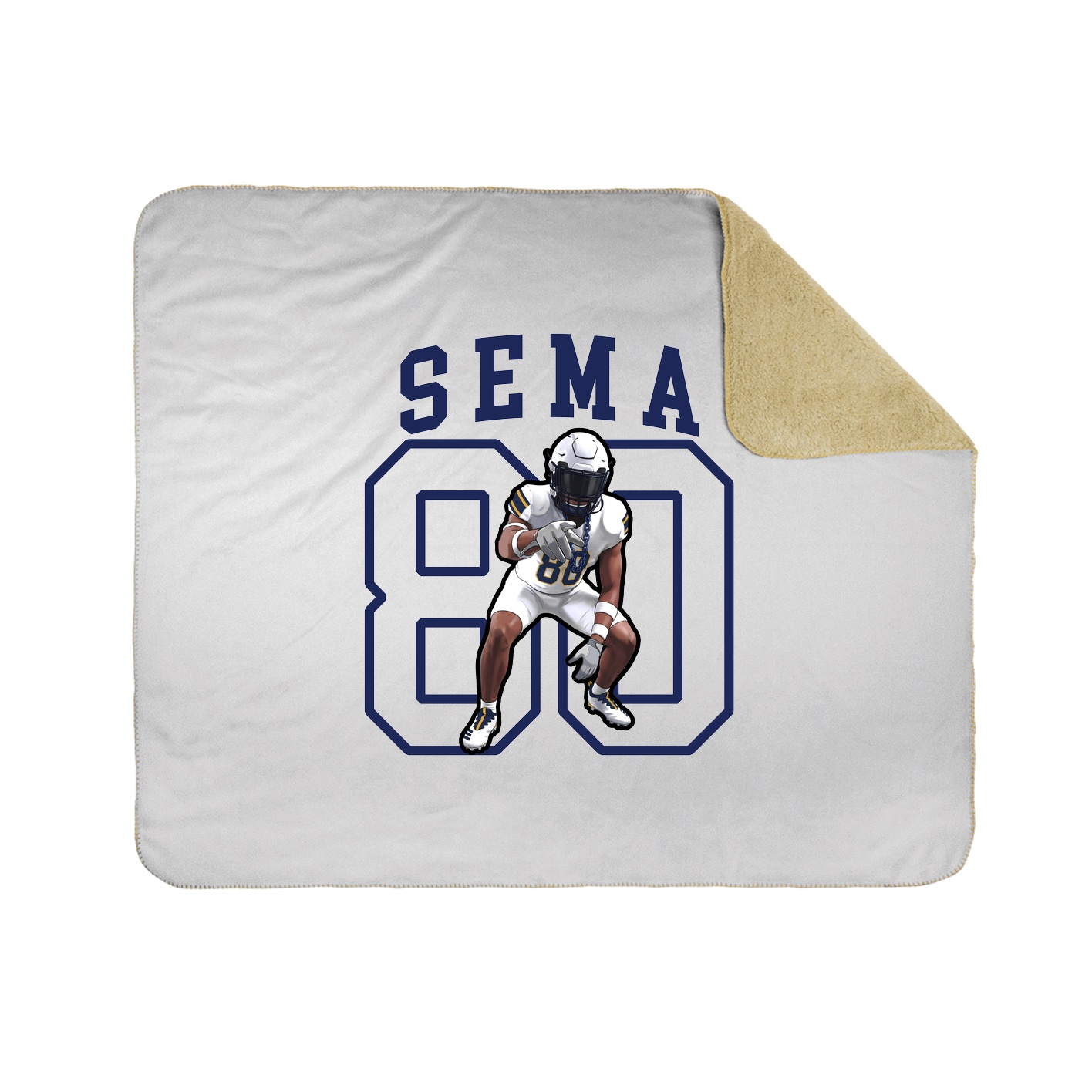 Throw Blanket — Shirsey in White