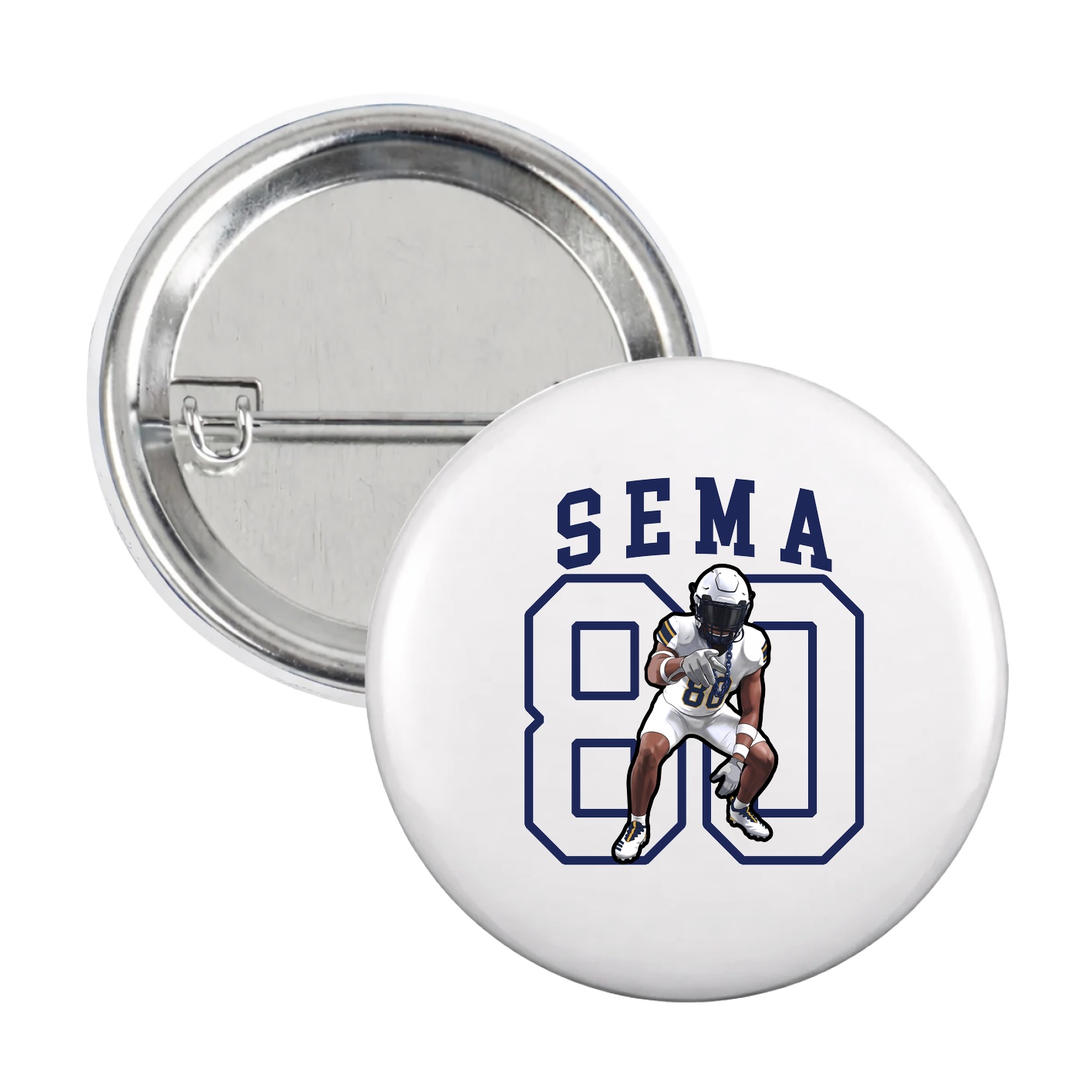 Game Day Button — Shirsey in White