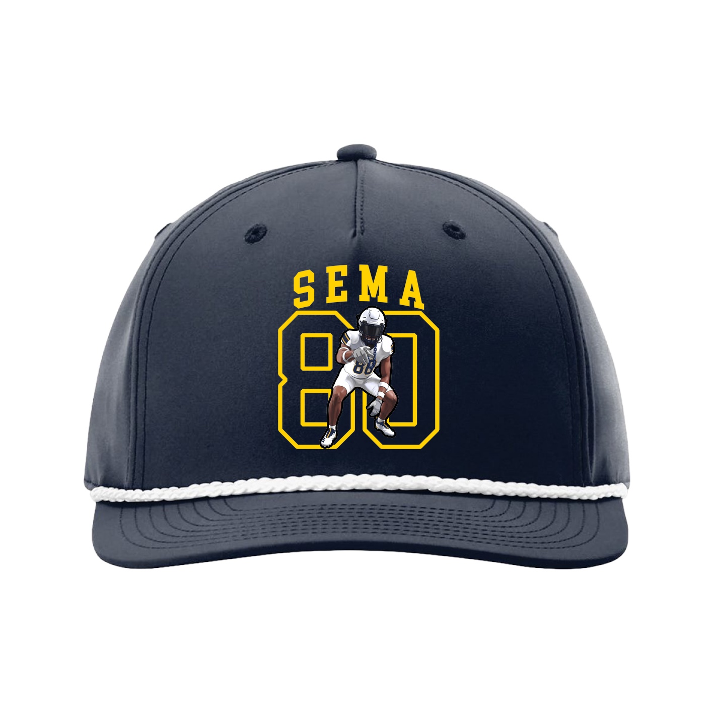 Five-Panel Classic Rope Cap — Shirsey in Navy