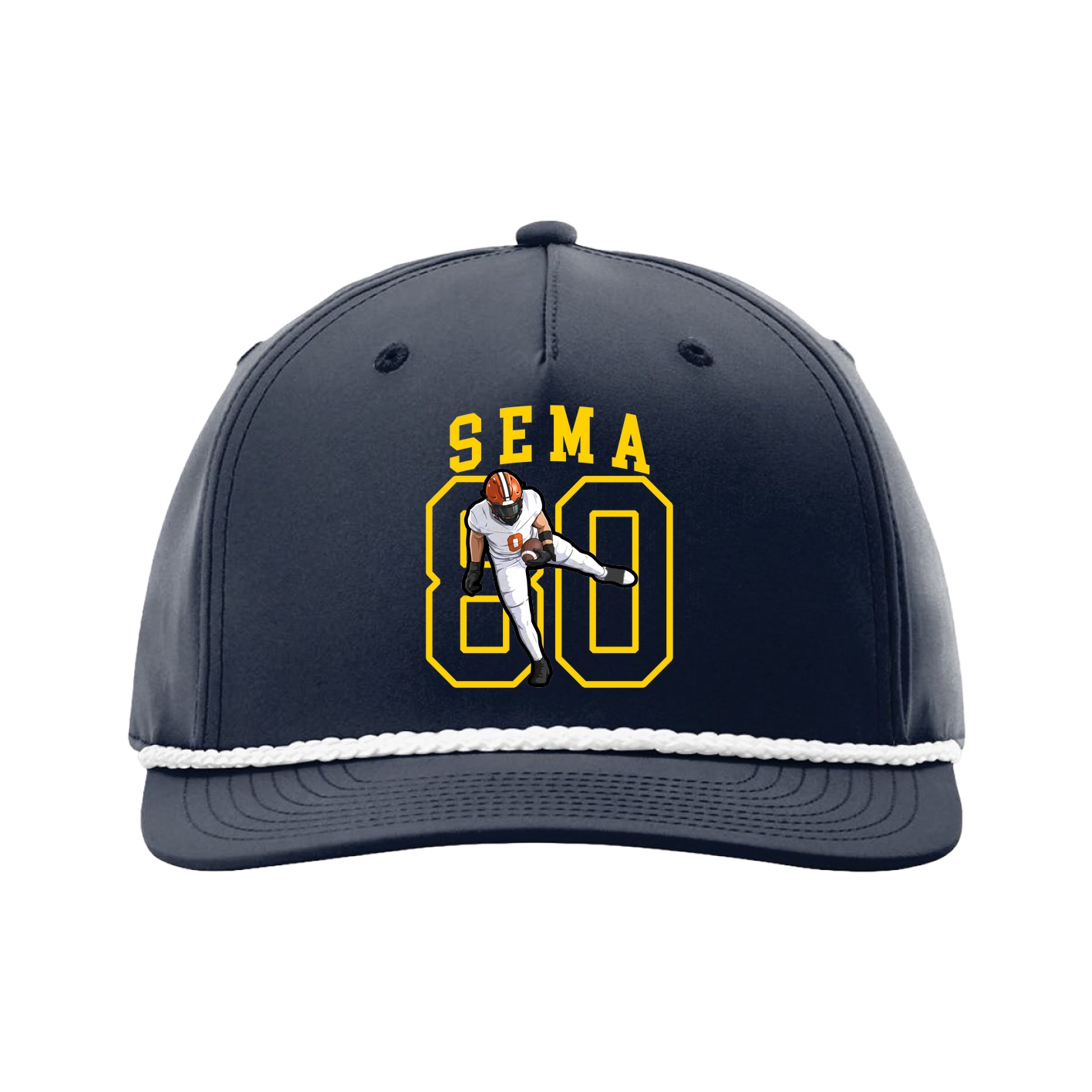 Five-Panel Classic Rope Cap — Shirsey in Navy