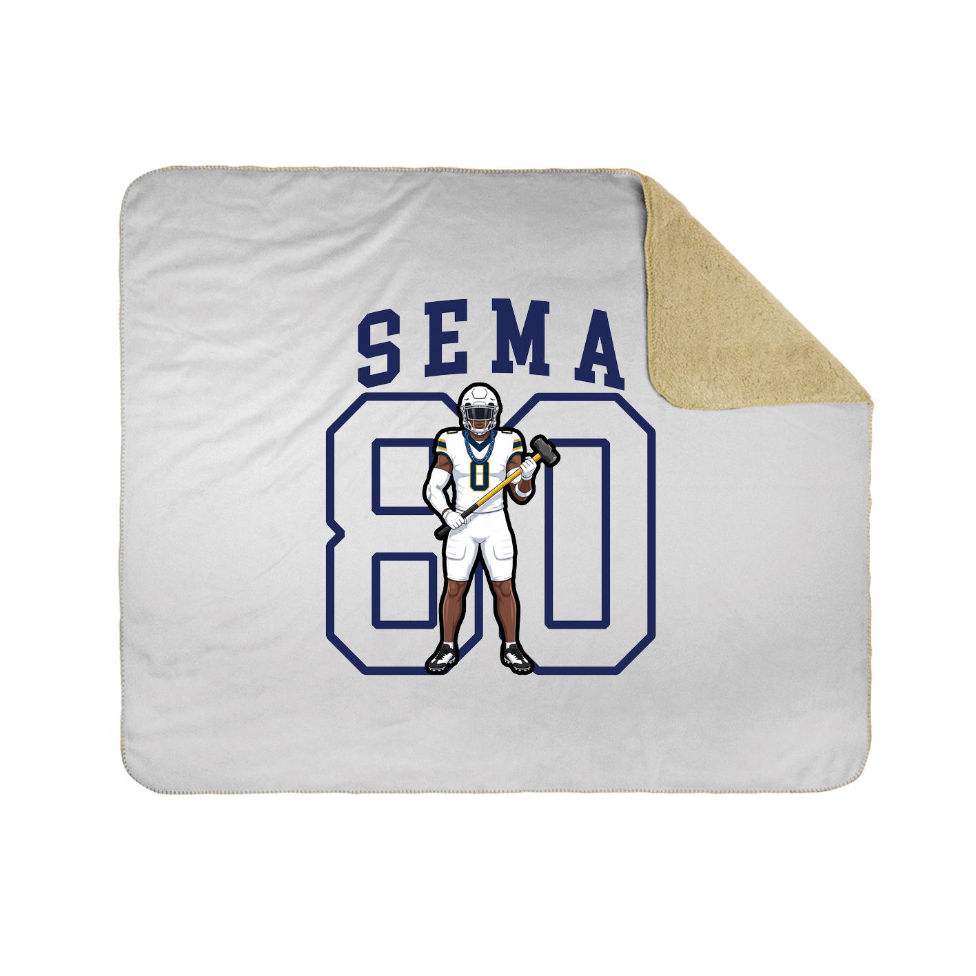 Throw Blanket — Shirsey in White