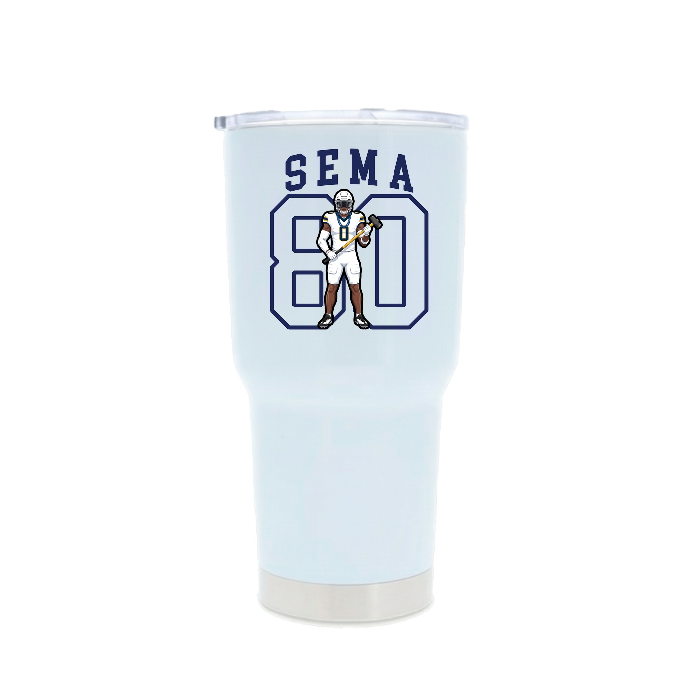 30oz Stainless Steel Tumbler — Shirsey in White