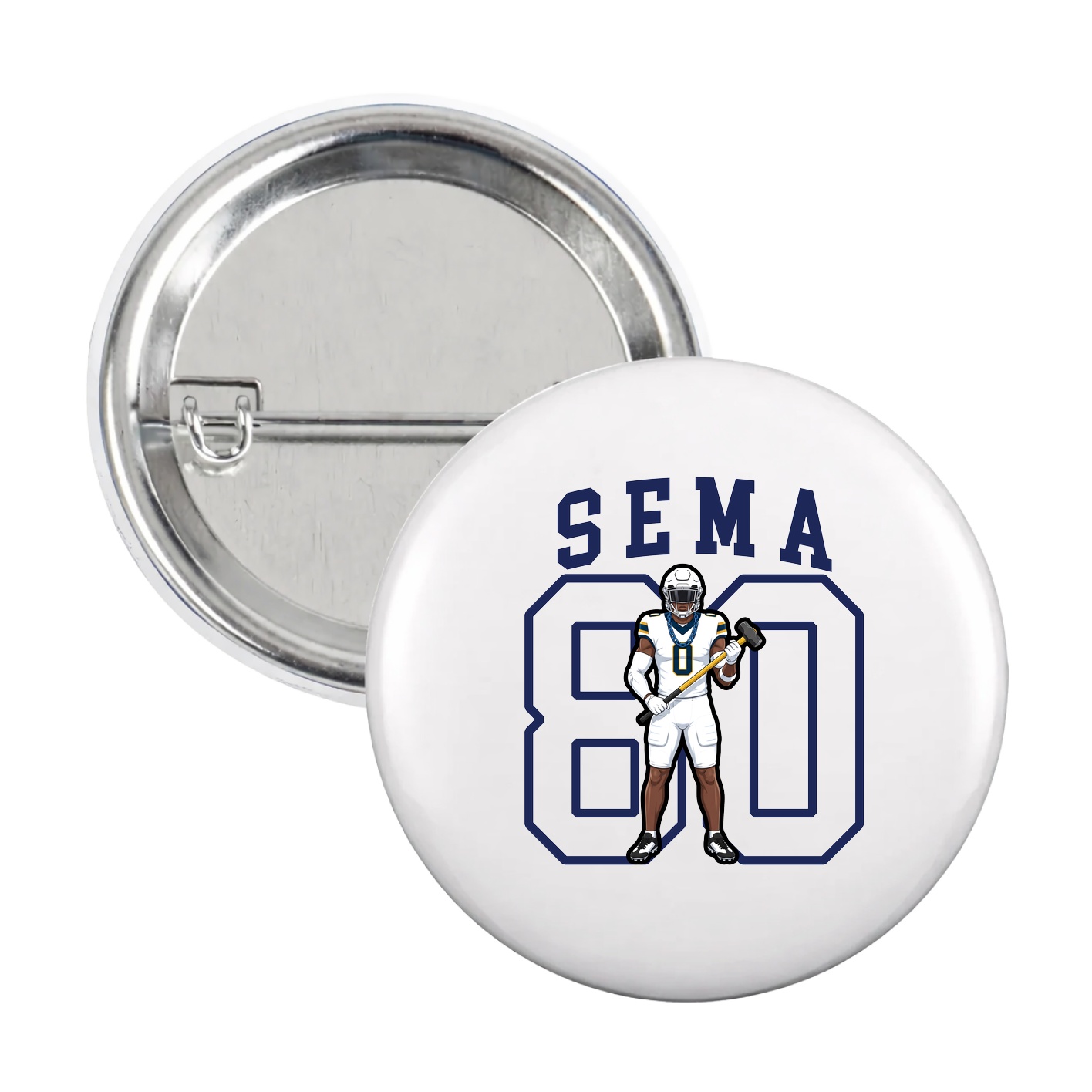 Game Day Button — Shirsey in White