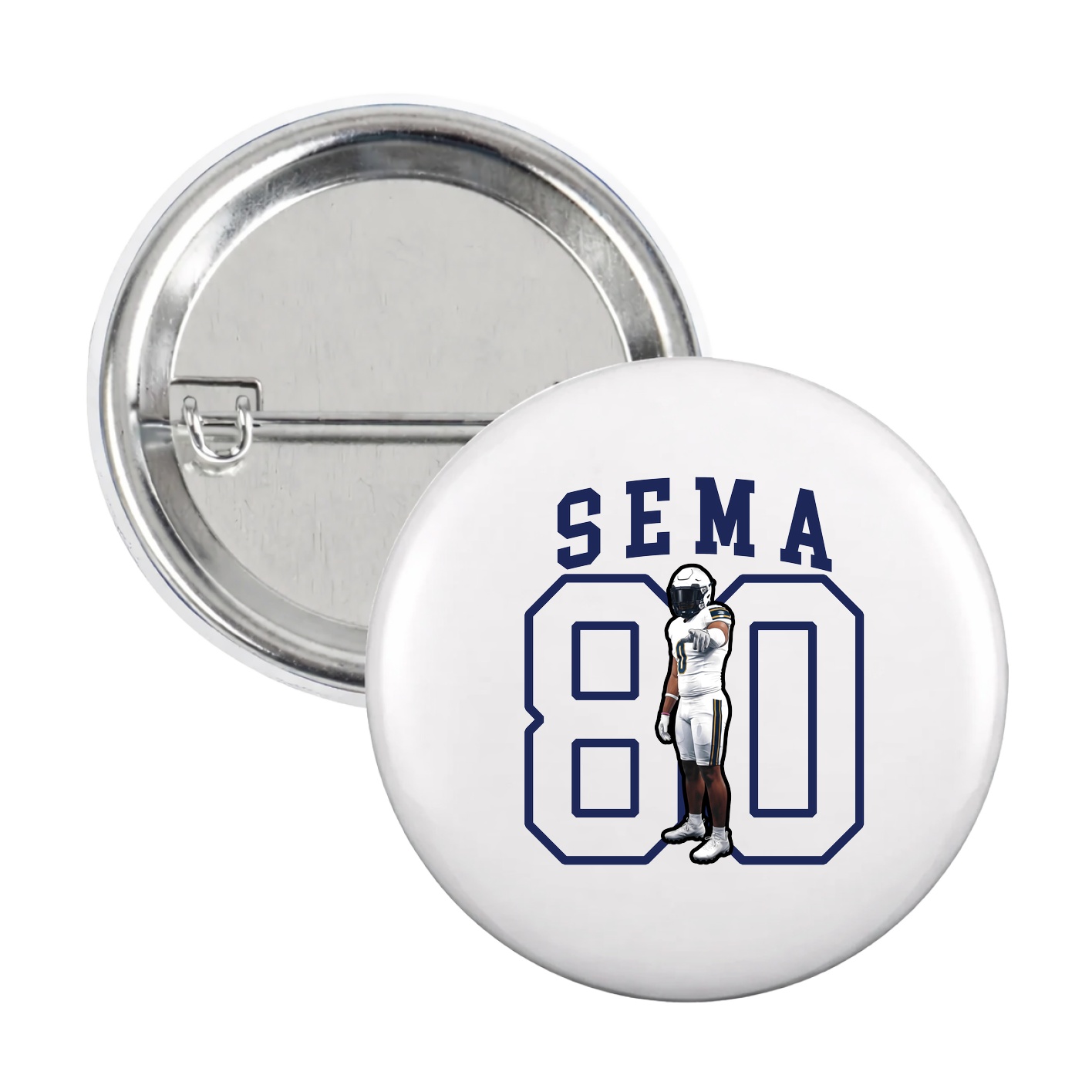Game Day Button — Shirsey in White