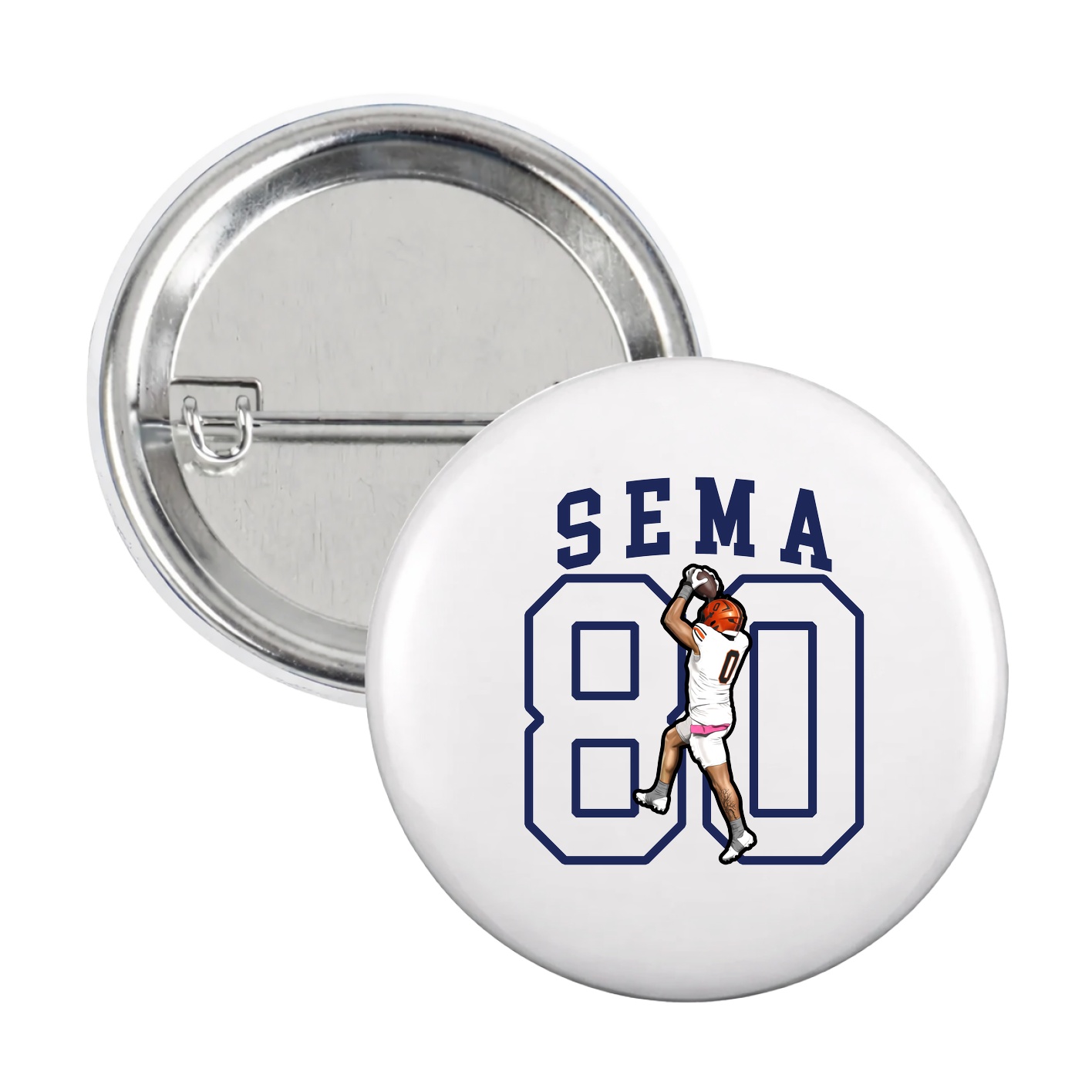 Game Day Button — Shirsey in White