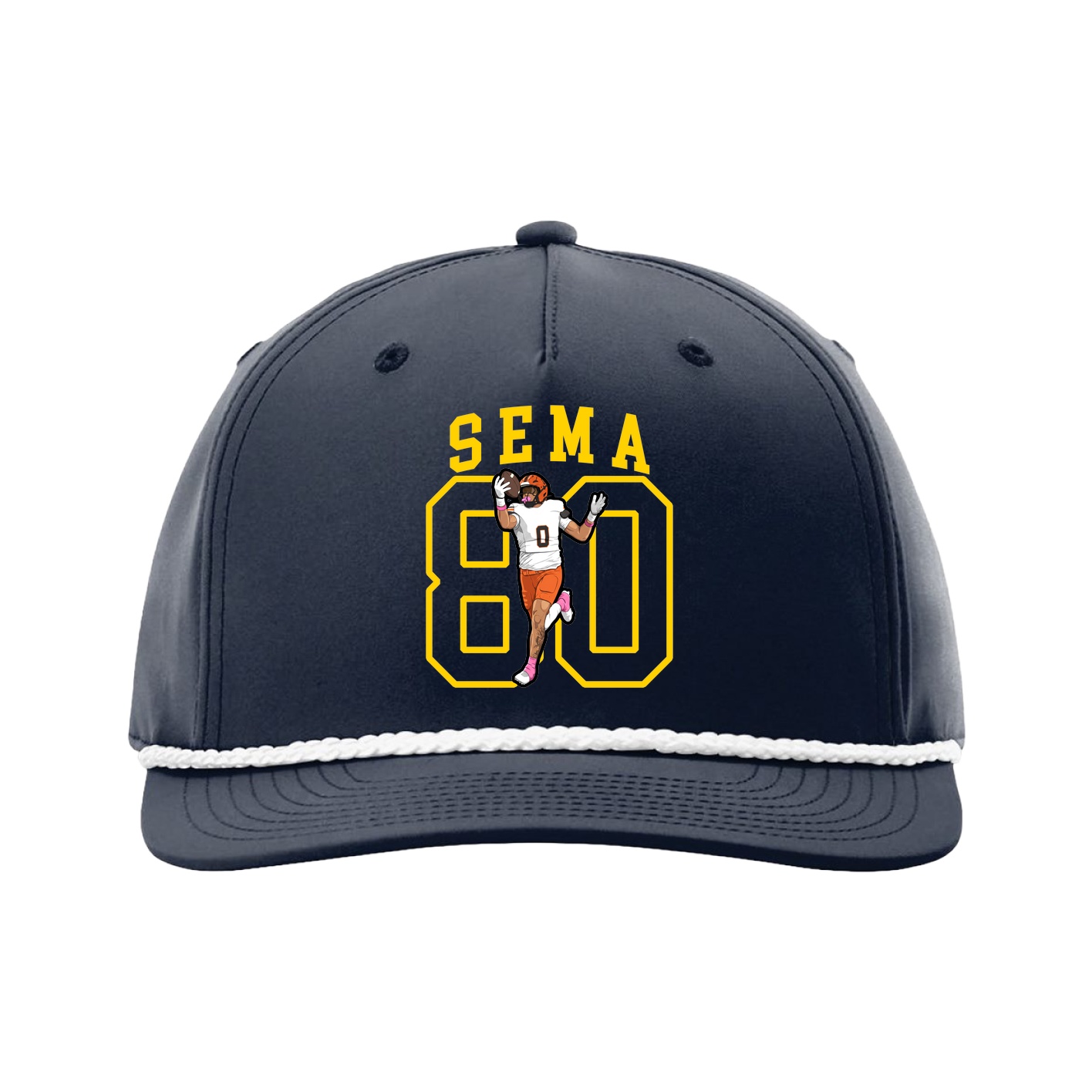 Five-Panel Classic Rope Cap — Shirsey in Navy