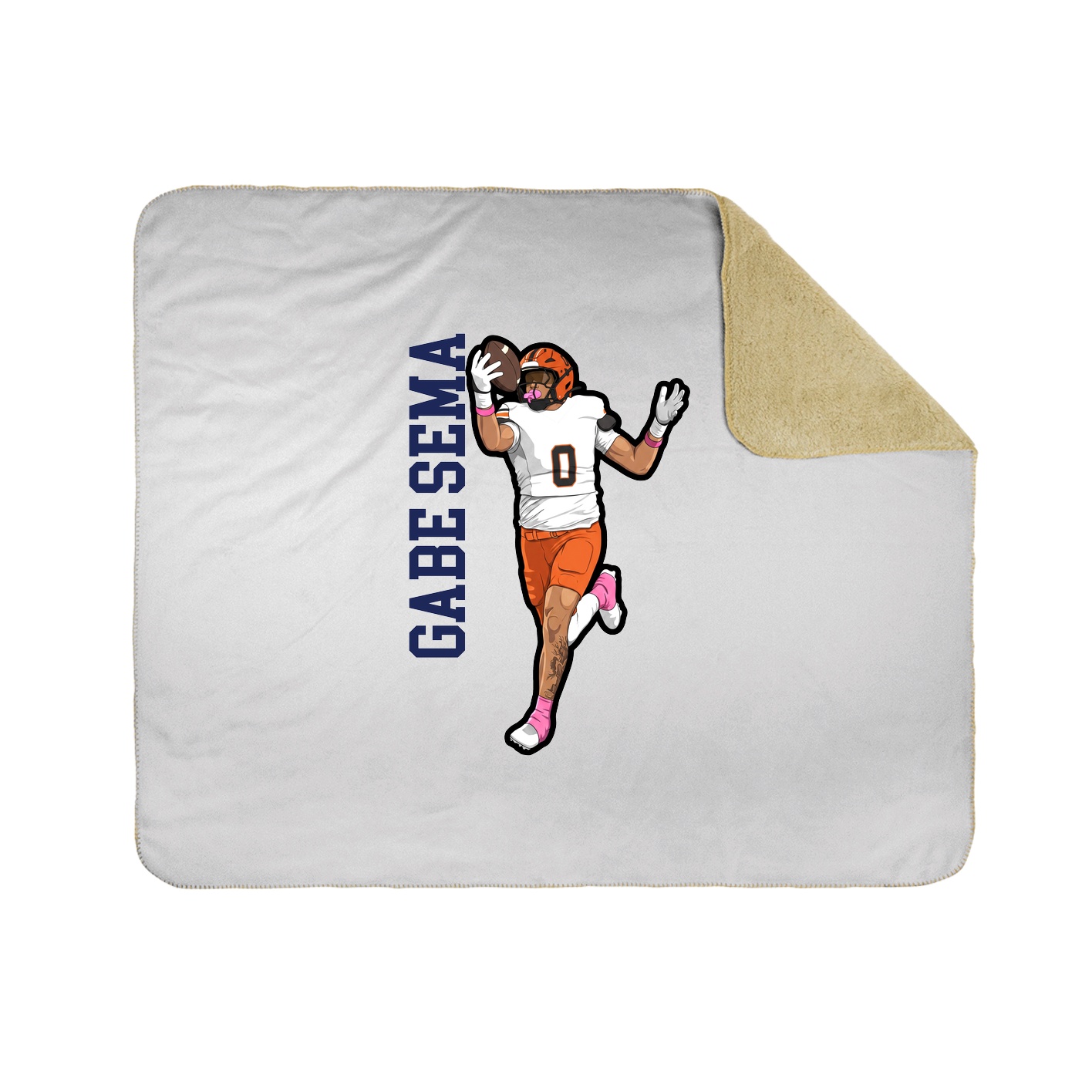 50x60 Sherpa Lined Throw Blanket