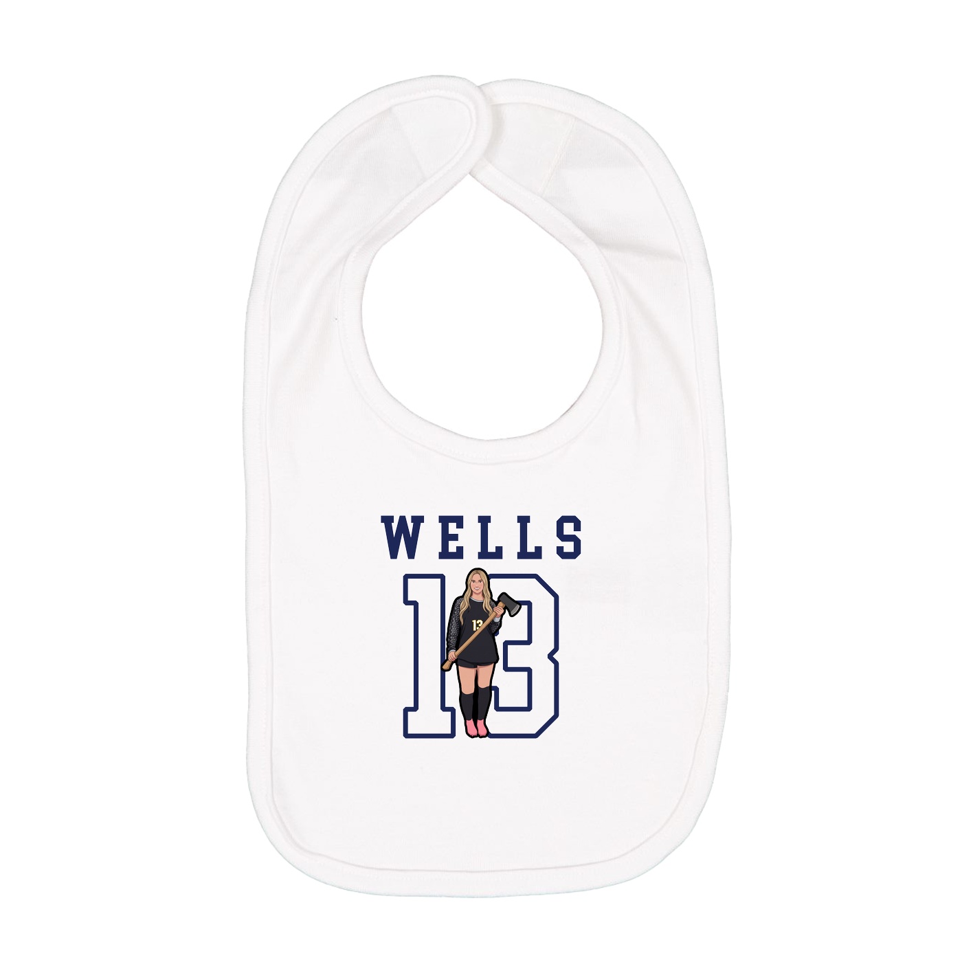 Infant Bib — Shirsey in White