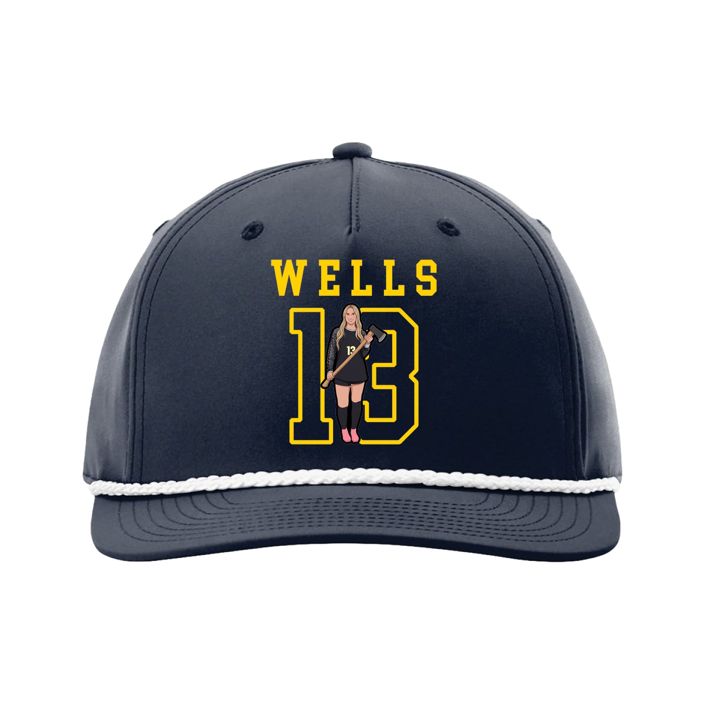 Five-Panel Classic Rope Cap — Shirsey in Navy