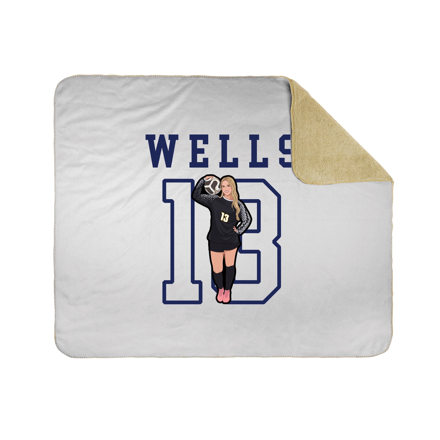 Throw Blanket — Shirsey in White