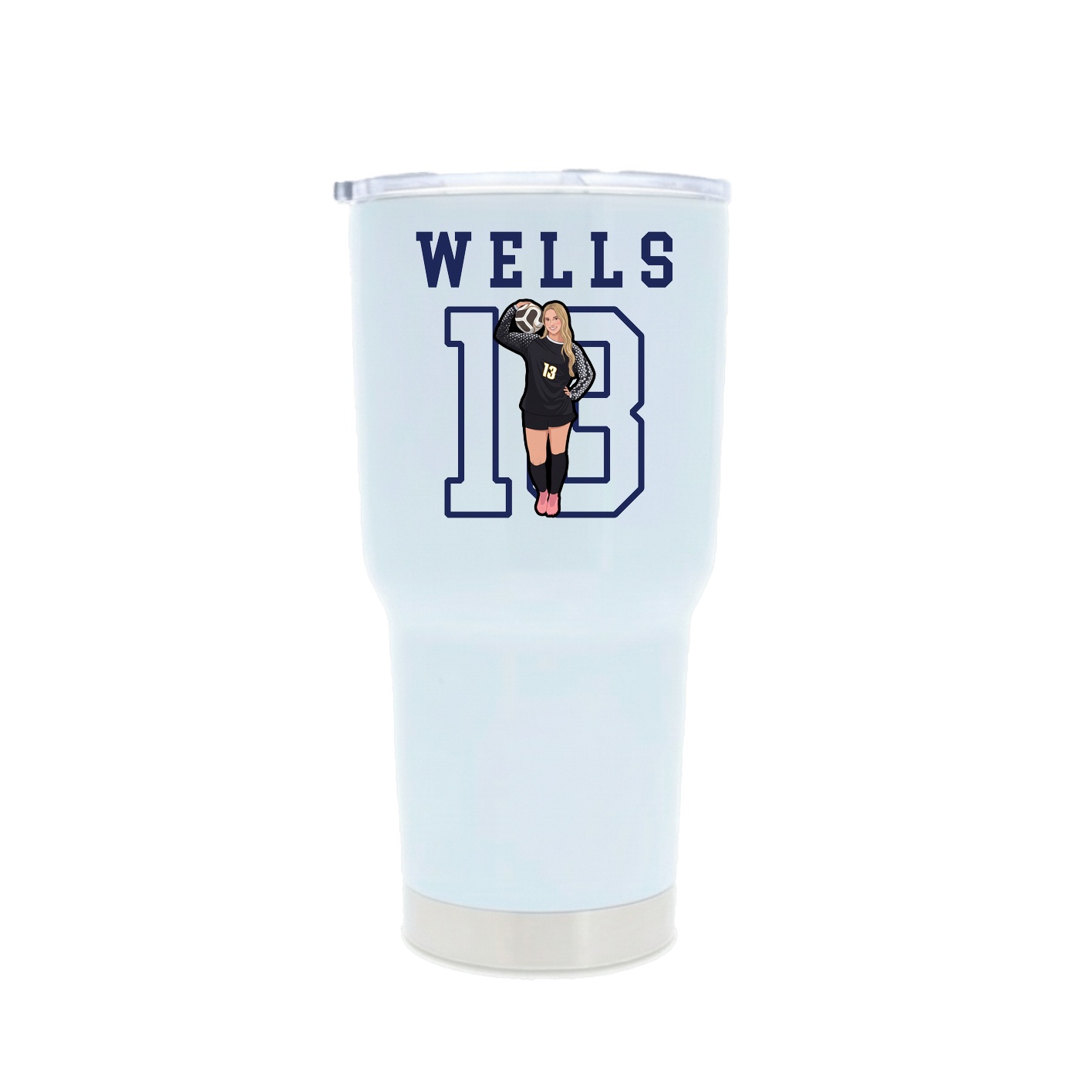 30oz Stainless Steel Tumbler — Shirsey in White