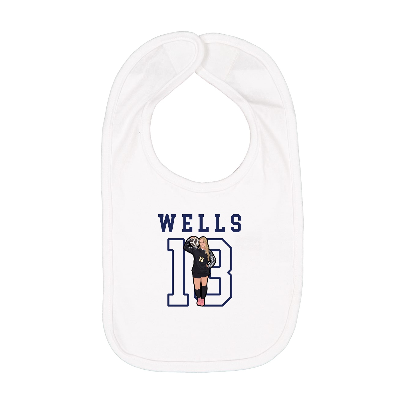 Infant Bib — Shirsey in White