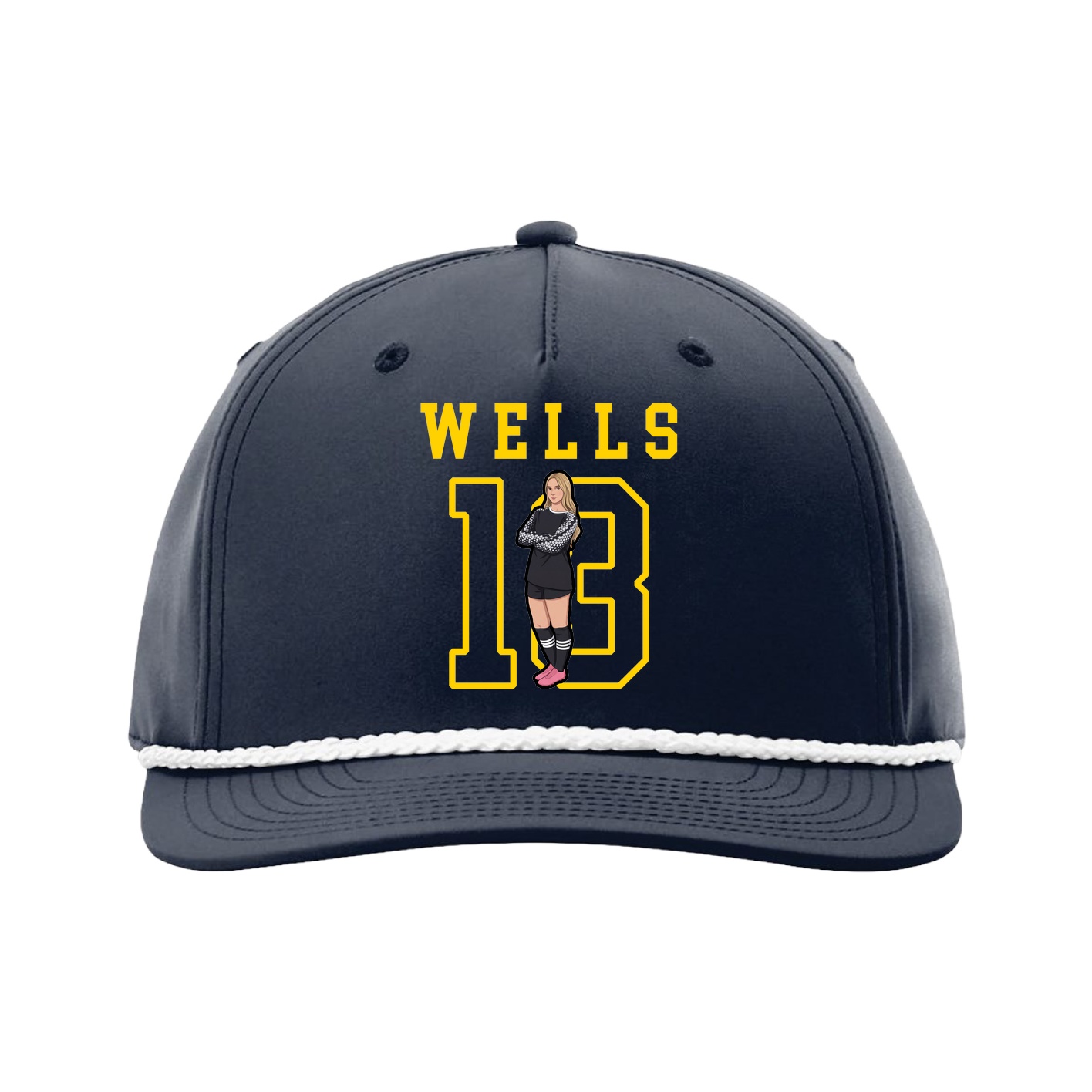 Five-Panel Classic Rope Cap — Shirsey in Navy