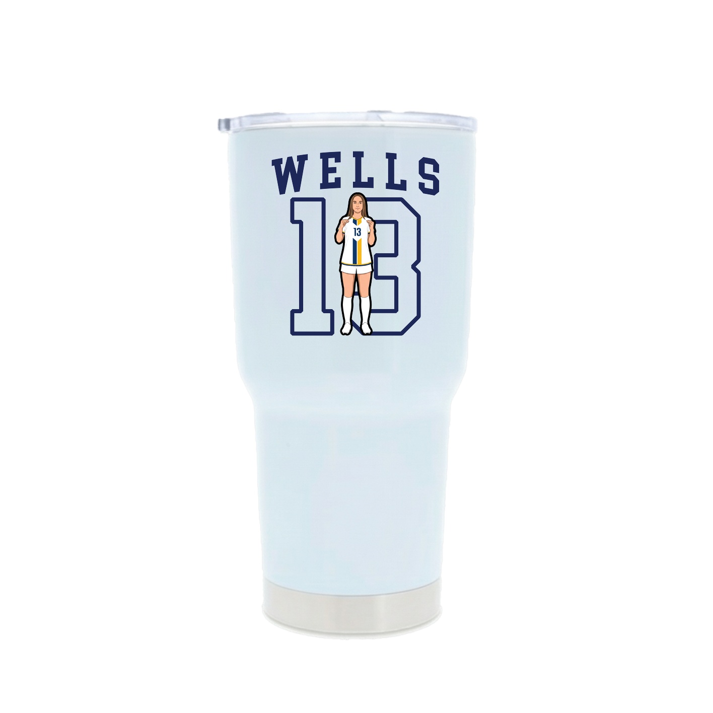 30oz Stainless Steel Tumbler — Shirsey in White