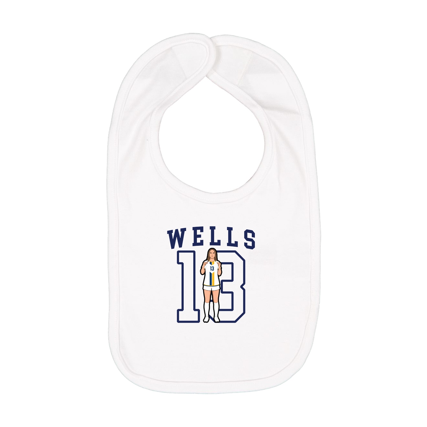 Infant Bib — Shirsey in White
