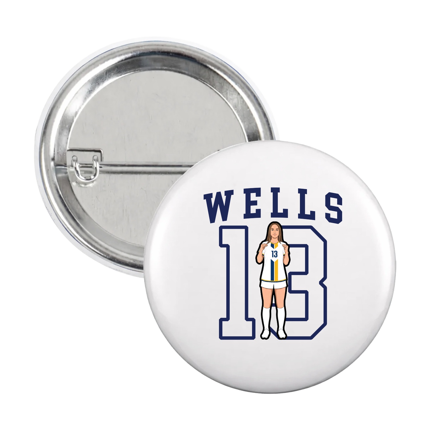 Game Day Button — Shirsey in White