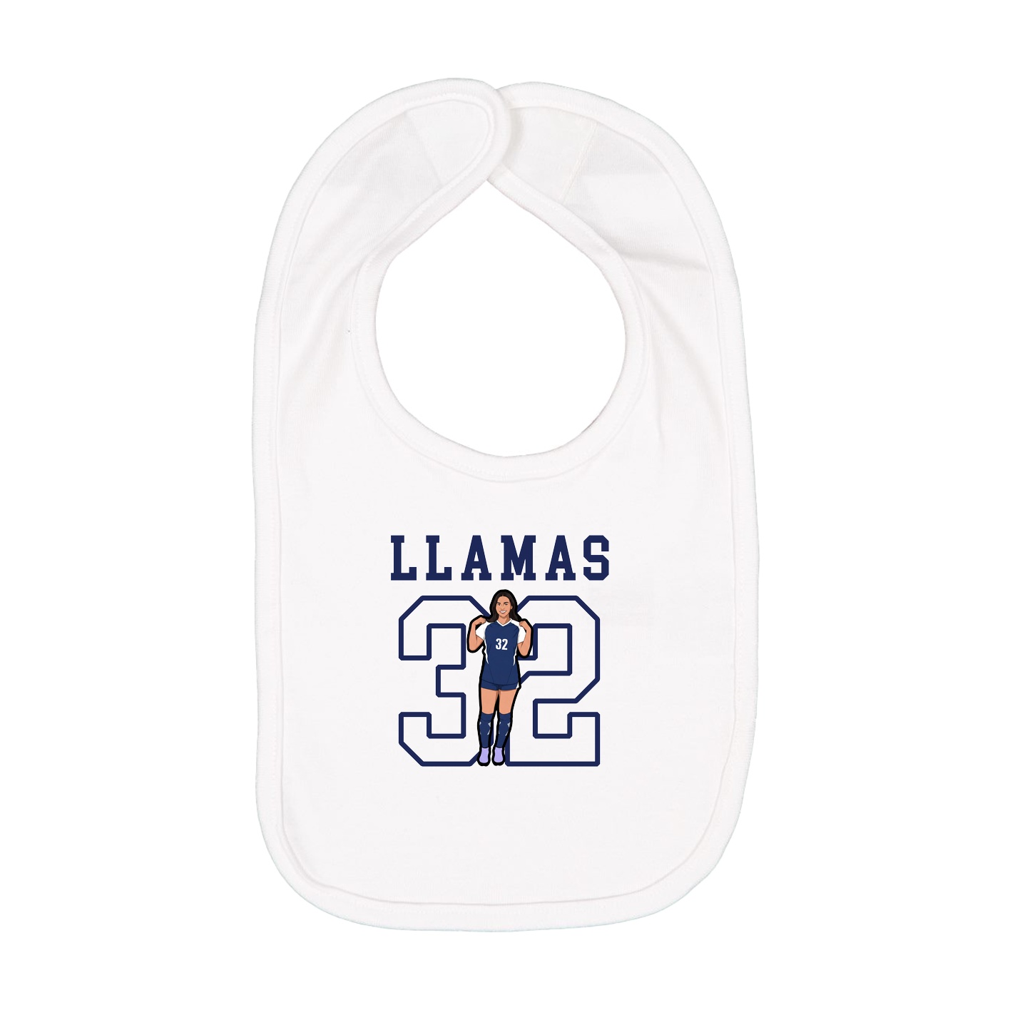 Infant Bib — Shirsey in White