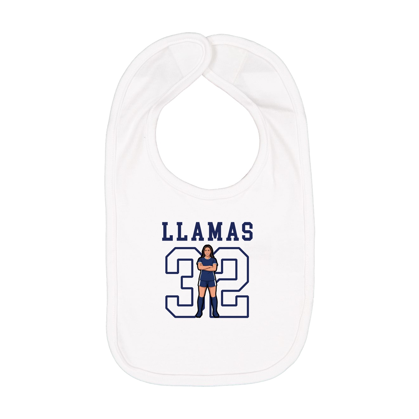 Infant Bib — Shirsey in White
