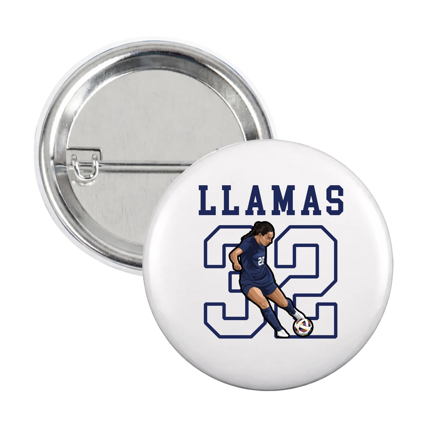Game Day Button — Shirsey in White