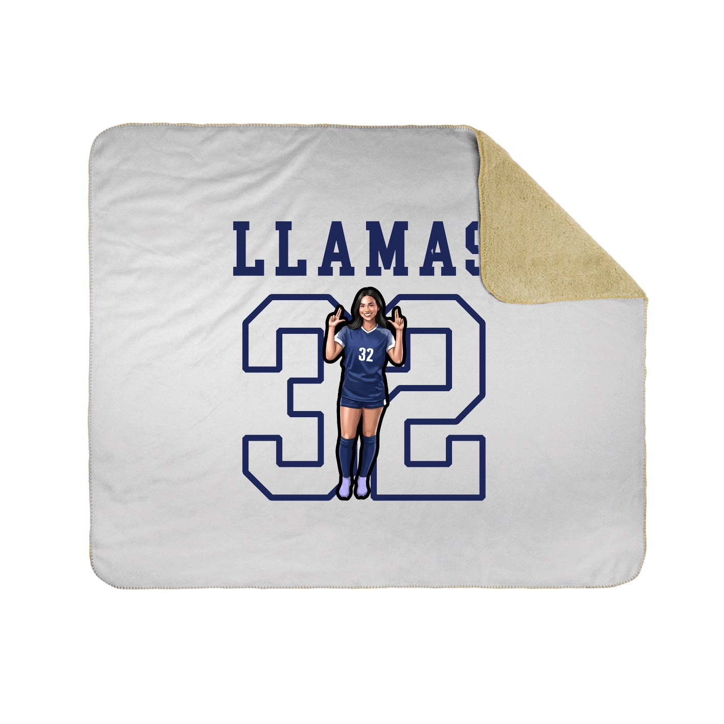 Throw Blanket — Shirsey in White