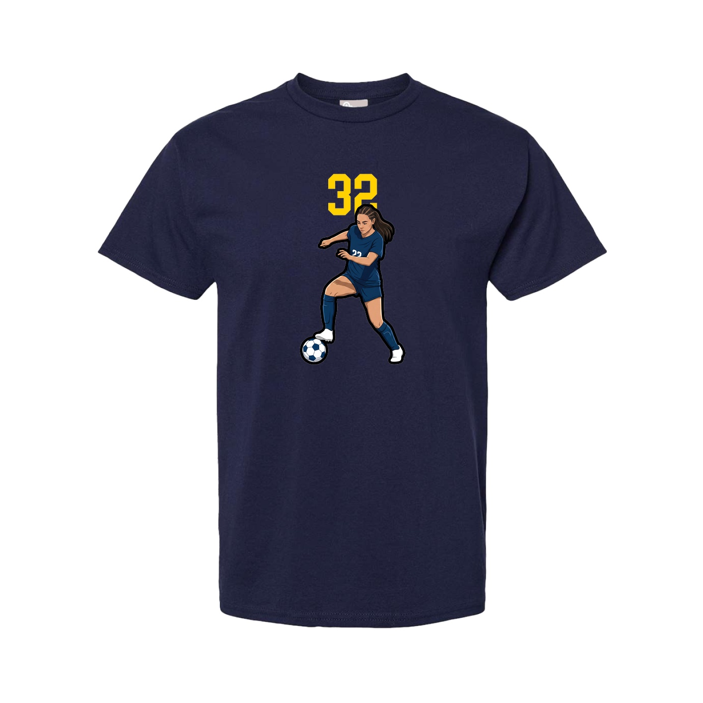Youth Tee — Number Top in Navy