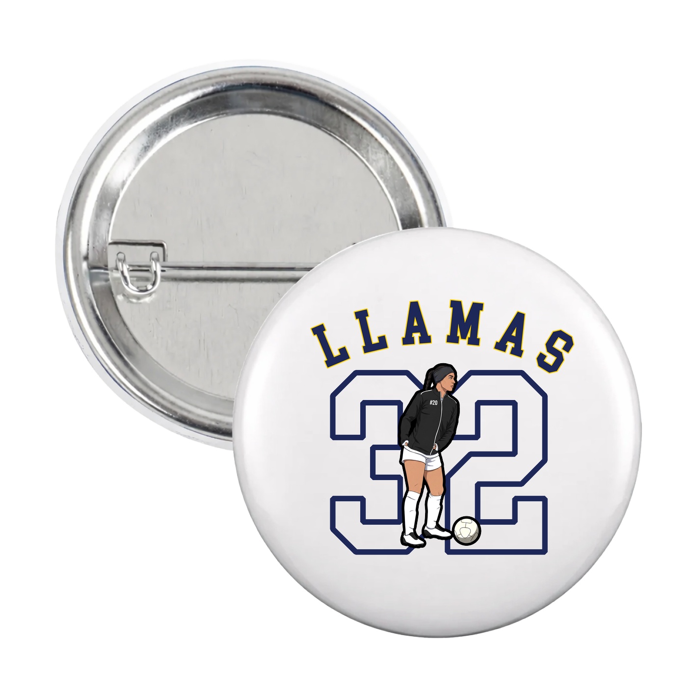 Game Day Button — Shirsey Arch in White