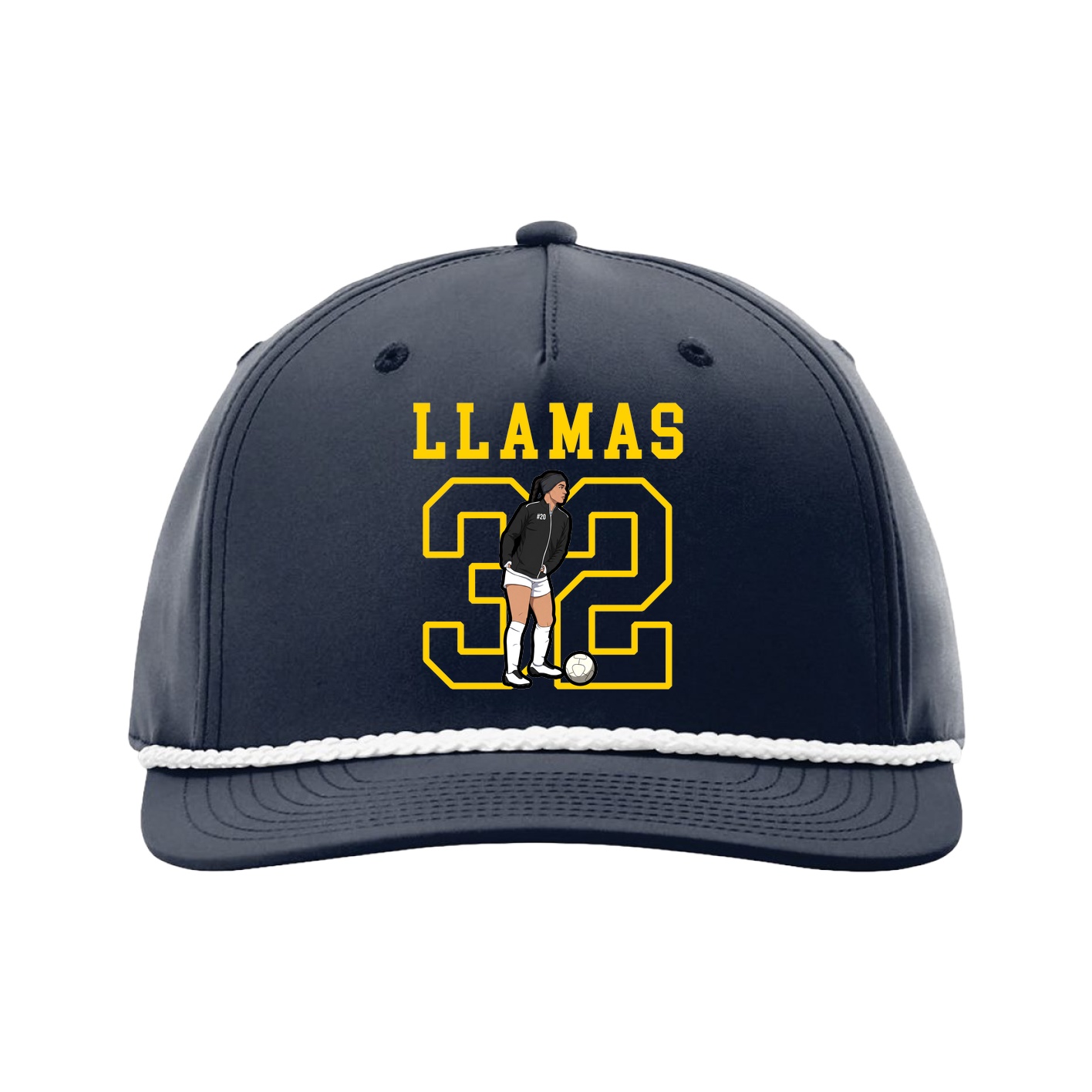 Five-Panel Classic Rope Cap — Shirsey in Navy