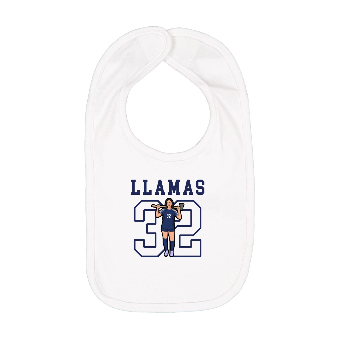 Infant Bib — Shirsey in White