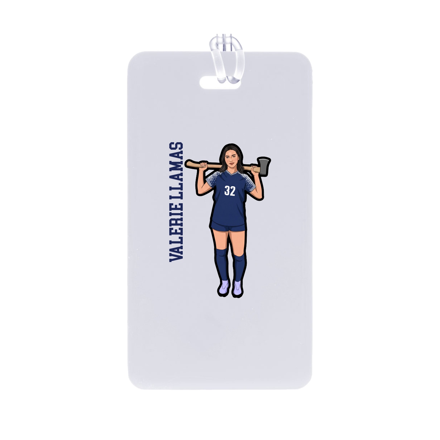 Bag Tag — Name Vertical in Classic