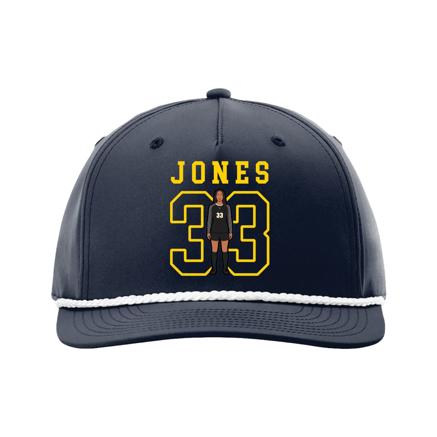 Five-Panel Classic Rope Cap — Shirsey in Navy