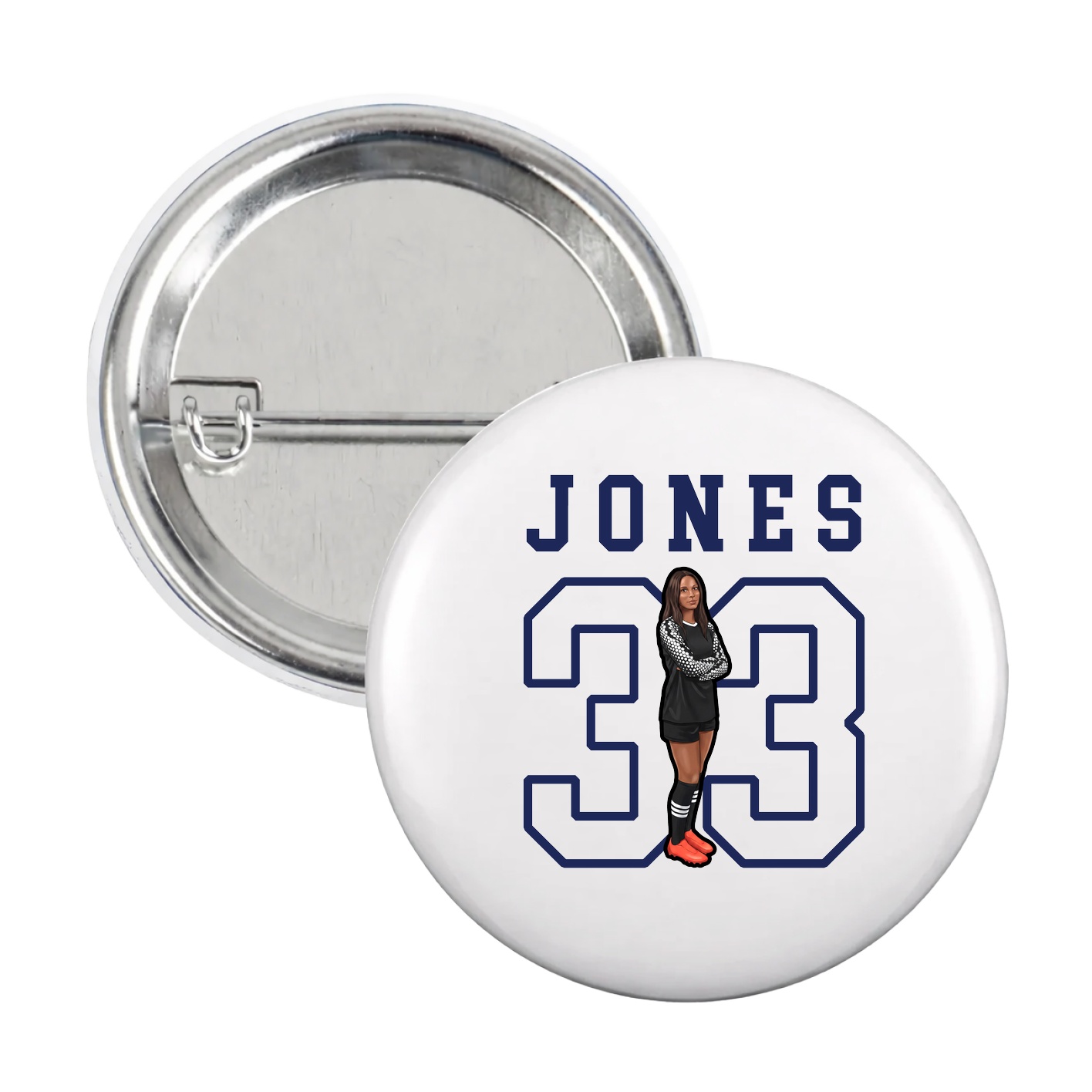 Game Day Button — Shirsey in White