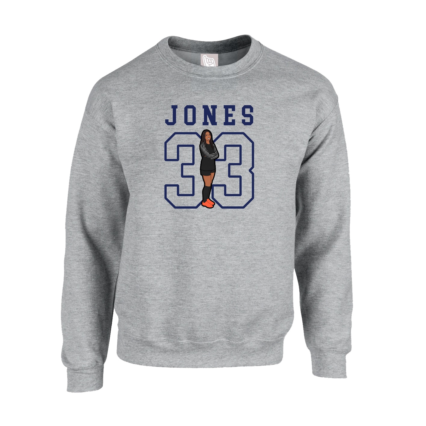 Fleece Crew — Shirsey in Grey