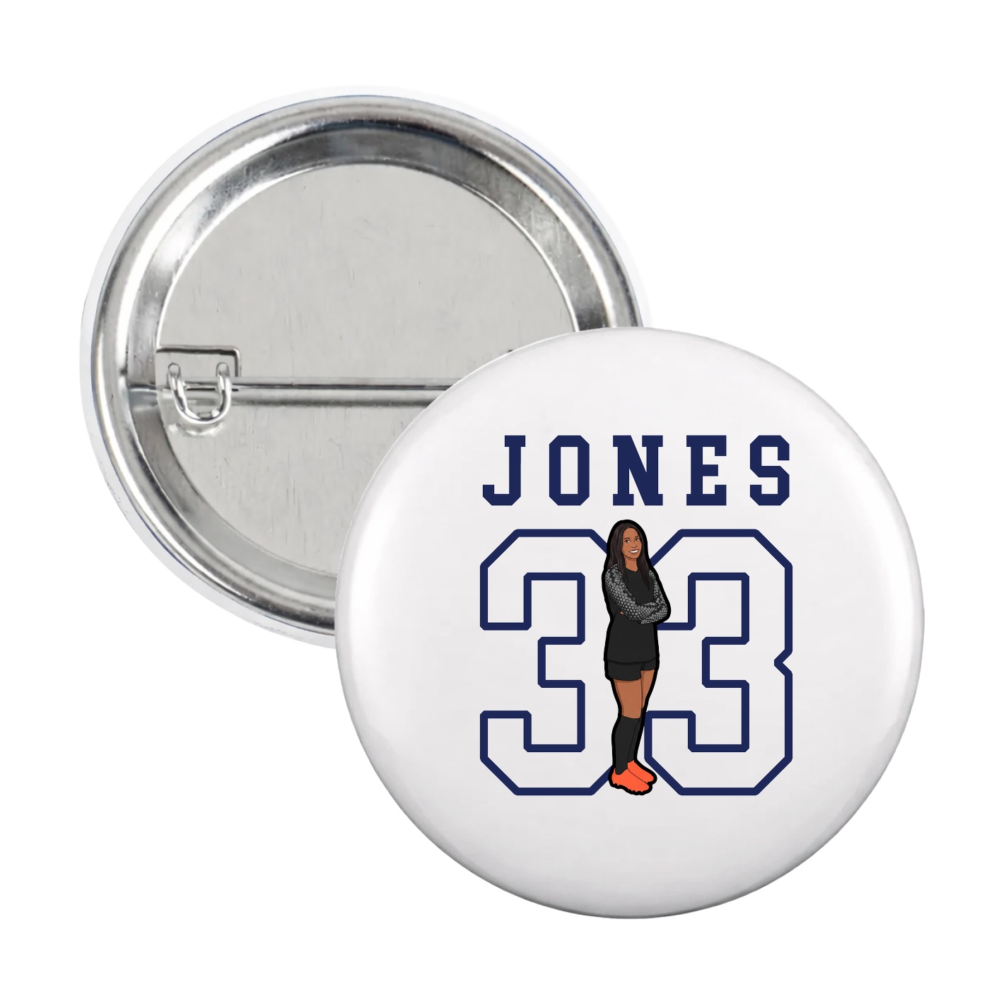 Game Day Button — Shirsey in White