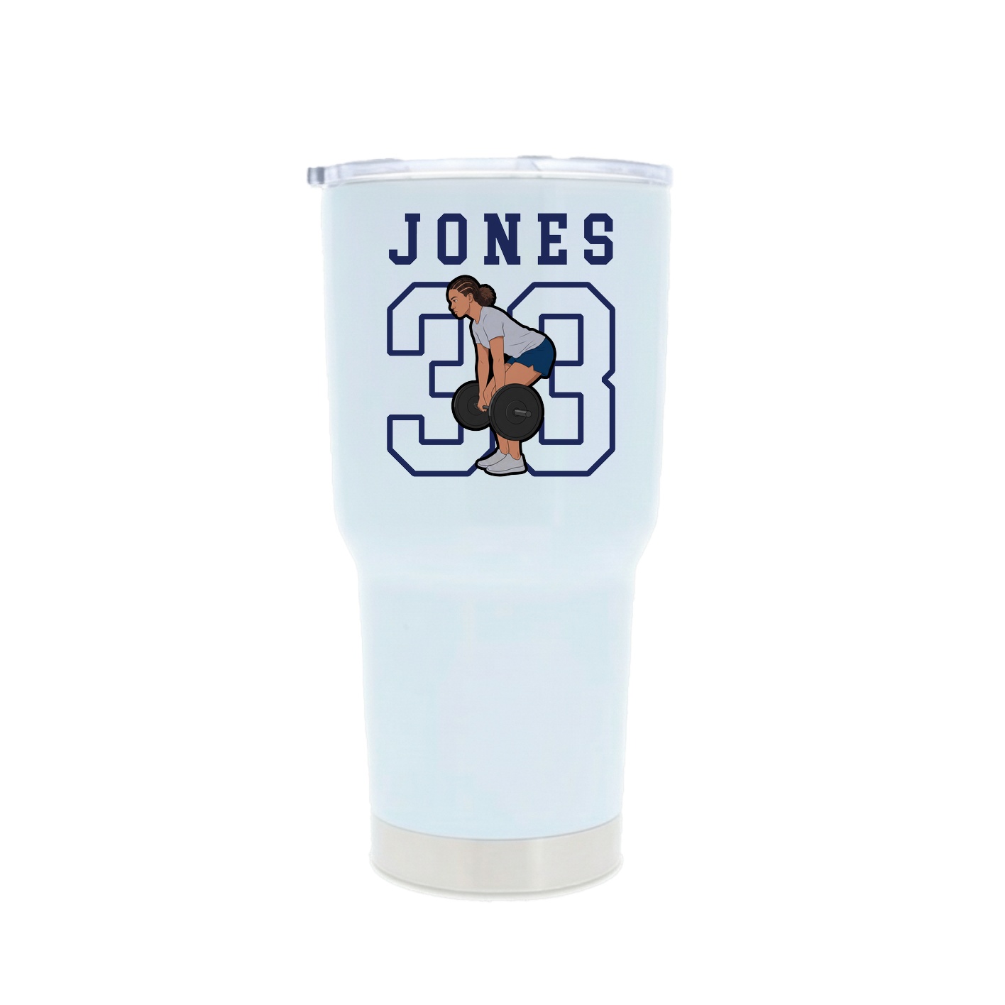 30oz Stainless Steel Tumbler — Shirsey in White