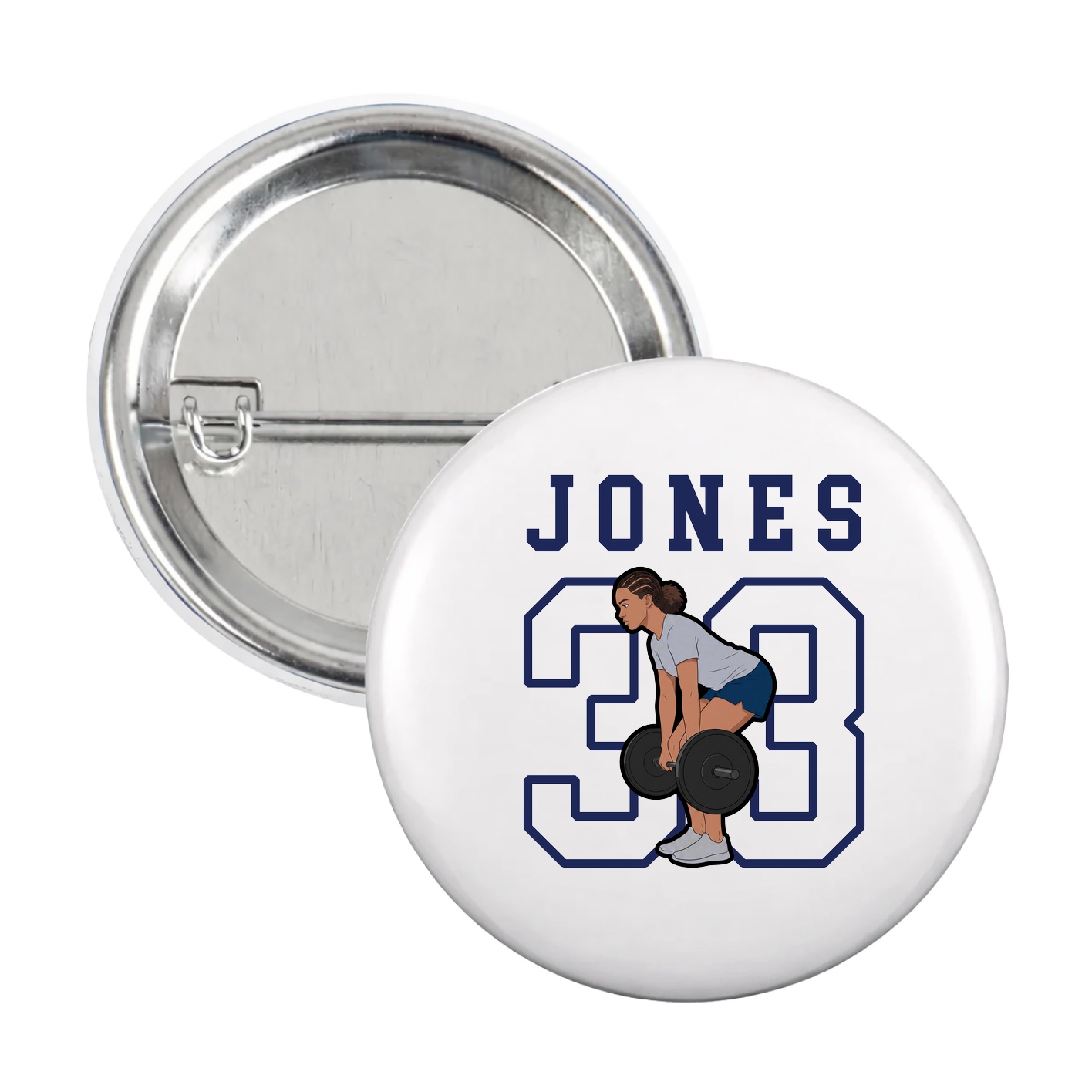 Game Day Button — Shirsey in White