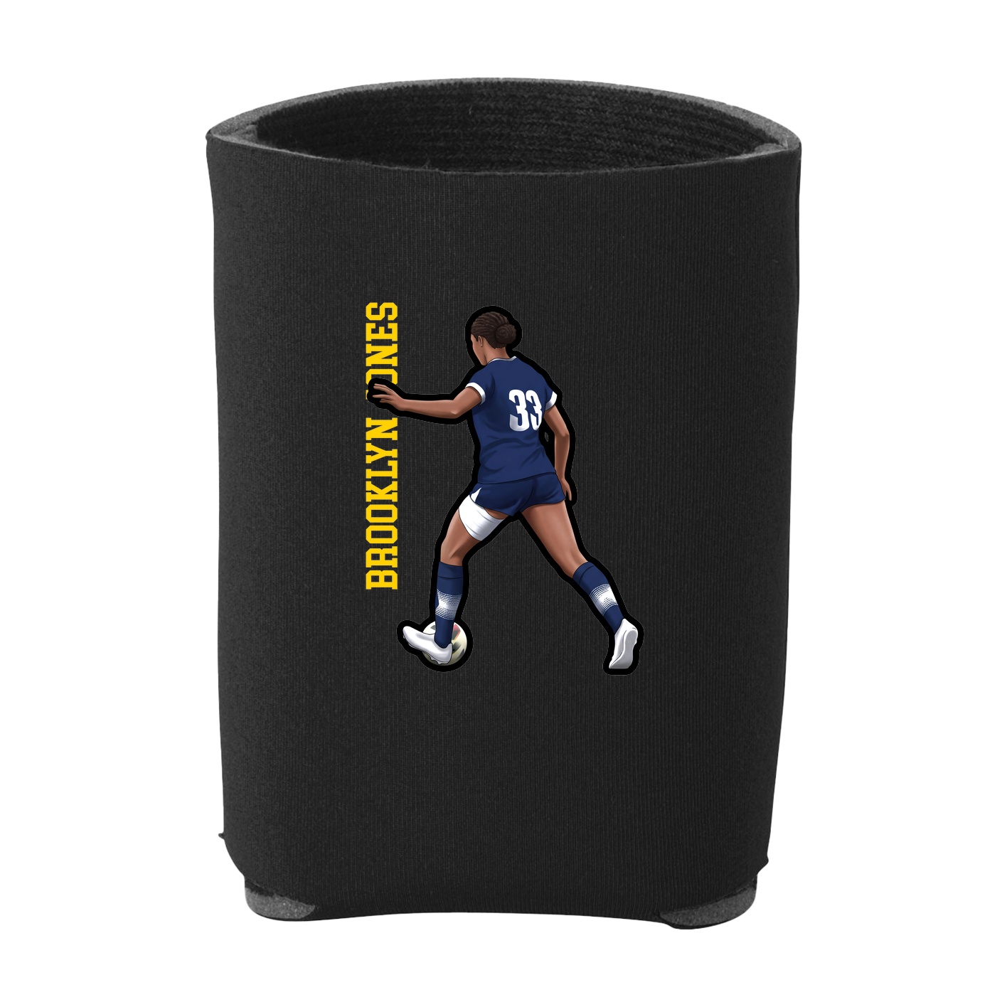 Can Holder — Name Vertical in Black