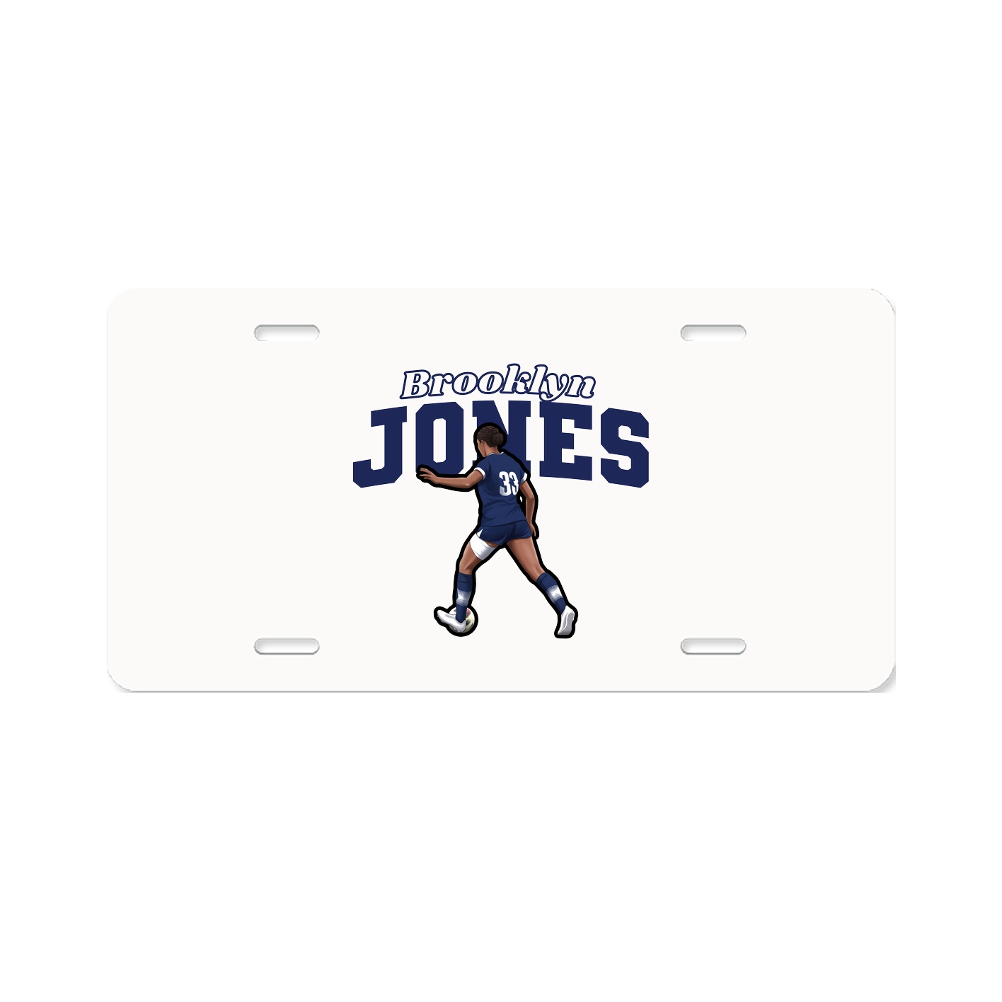 License Plate — Name Arch in Classic