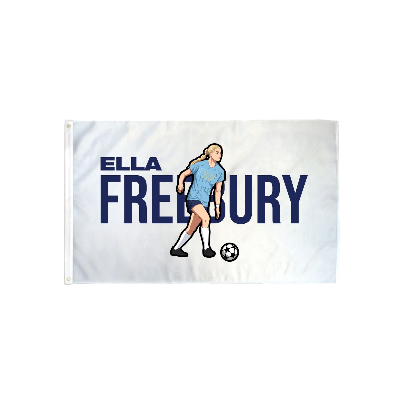 3x5 Flag — Player Name in Classic