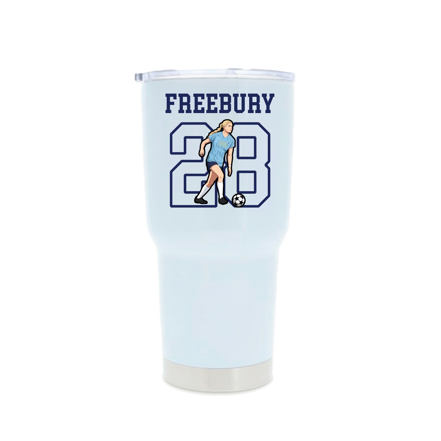 30oz Stainless Steel Tumbler — Shirsey in White