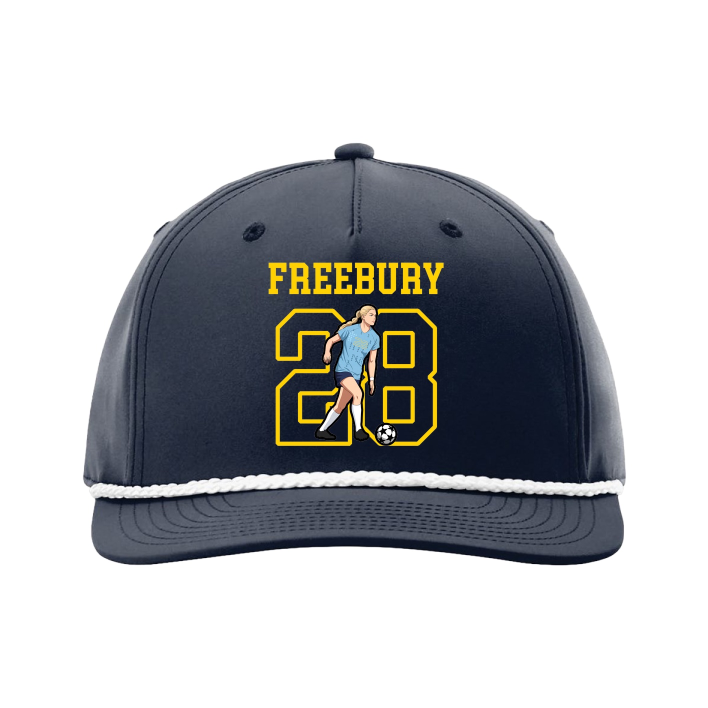 Five-Panel Classic Rope Cap — Shirsey in Navy