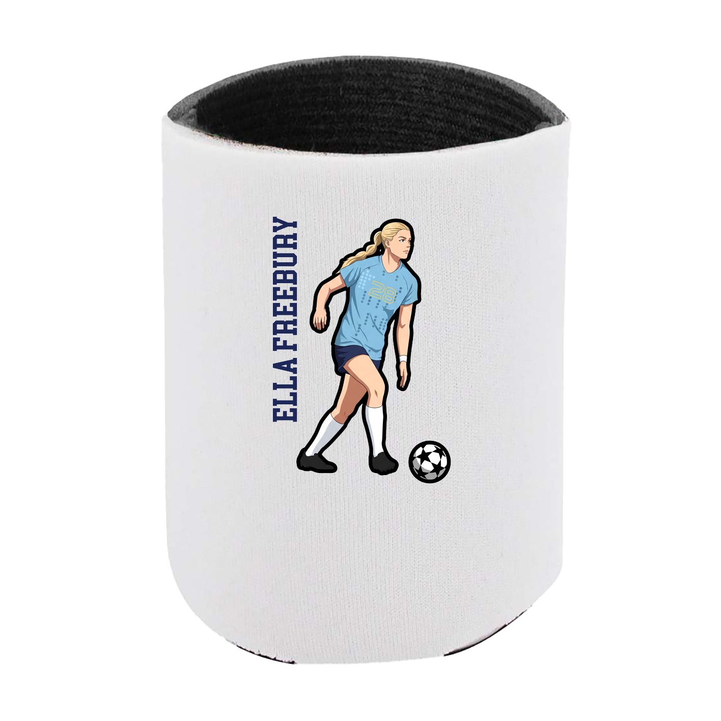 Can Holder — Name Vertical in White