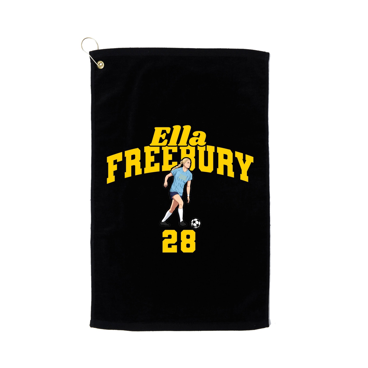 Golf Towel — Signature Arch in Black