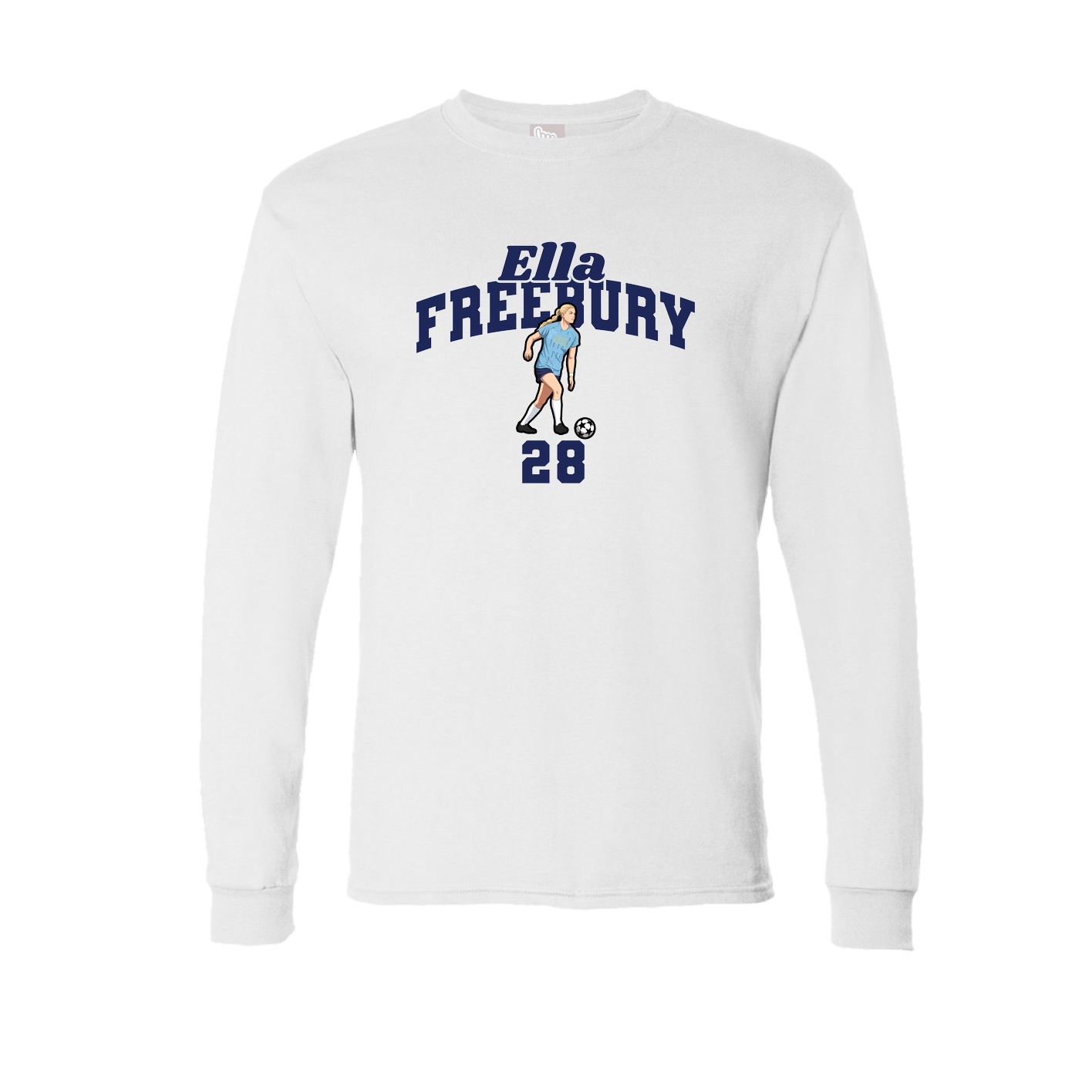Long Sleeve Tee — Signature Arch in White