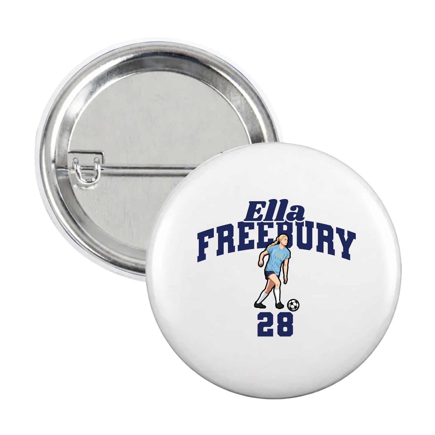 Game Day Button — Signature Arch in White