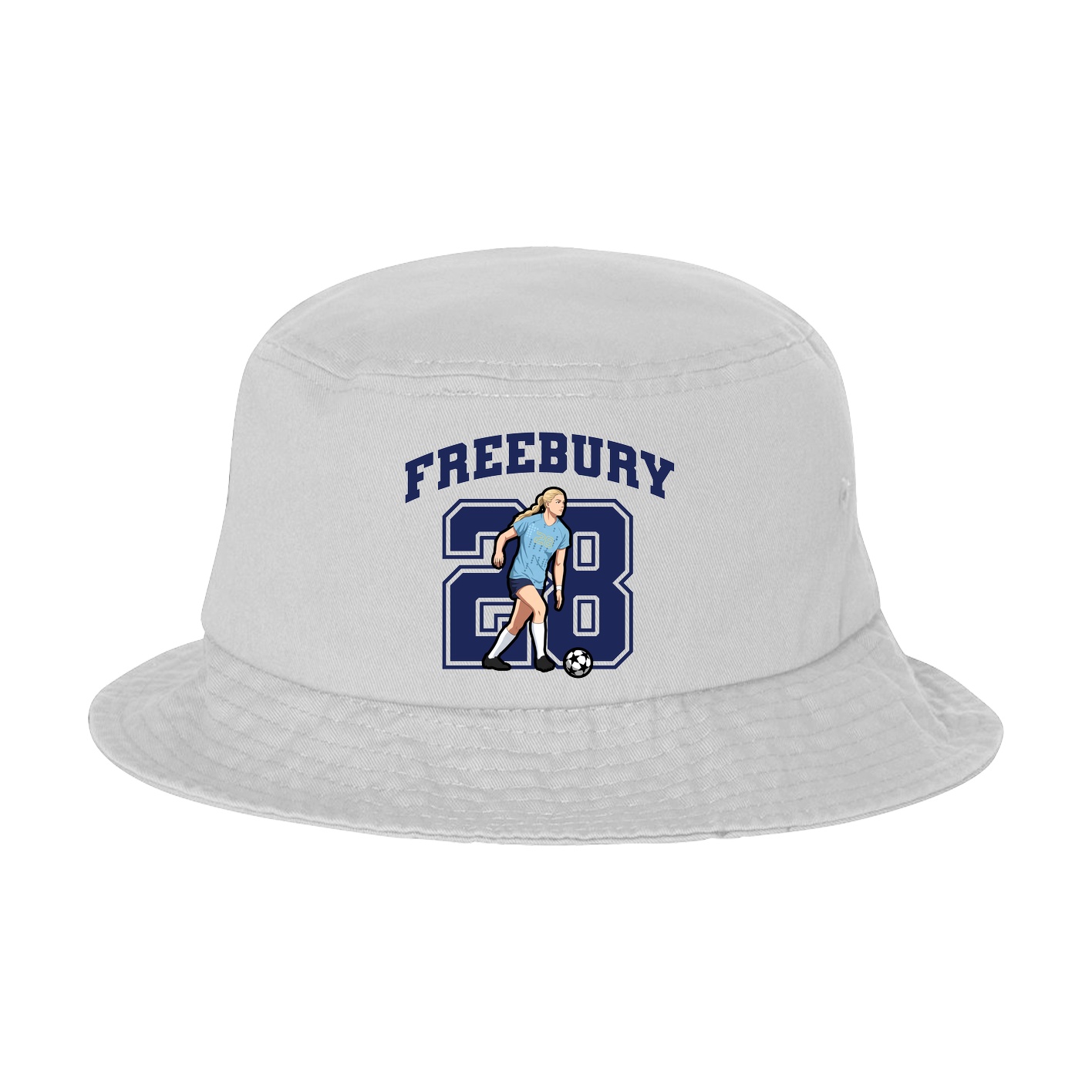 Bucket Cap — Number in White