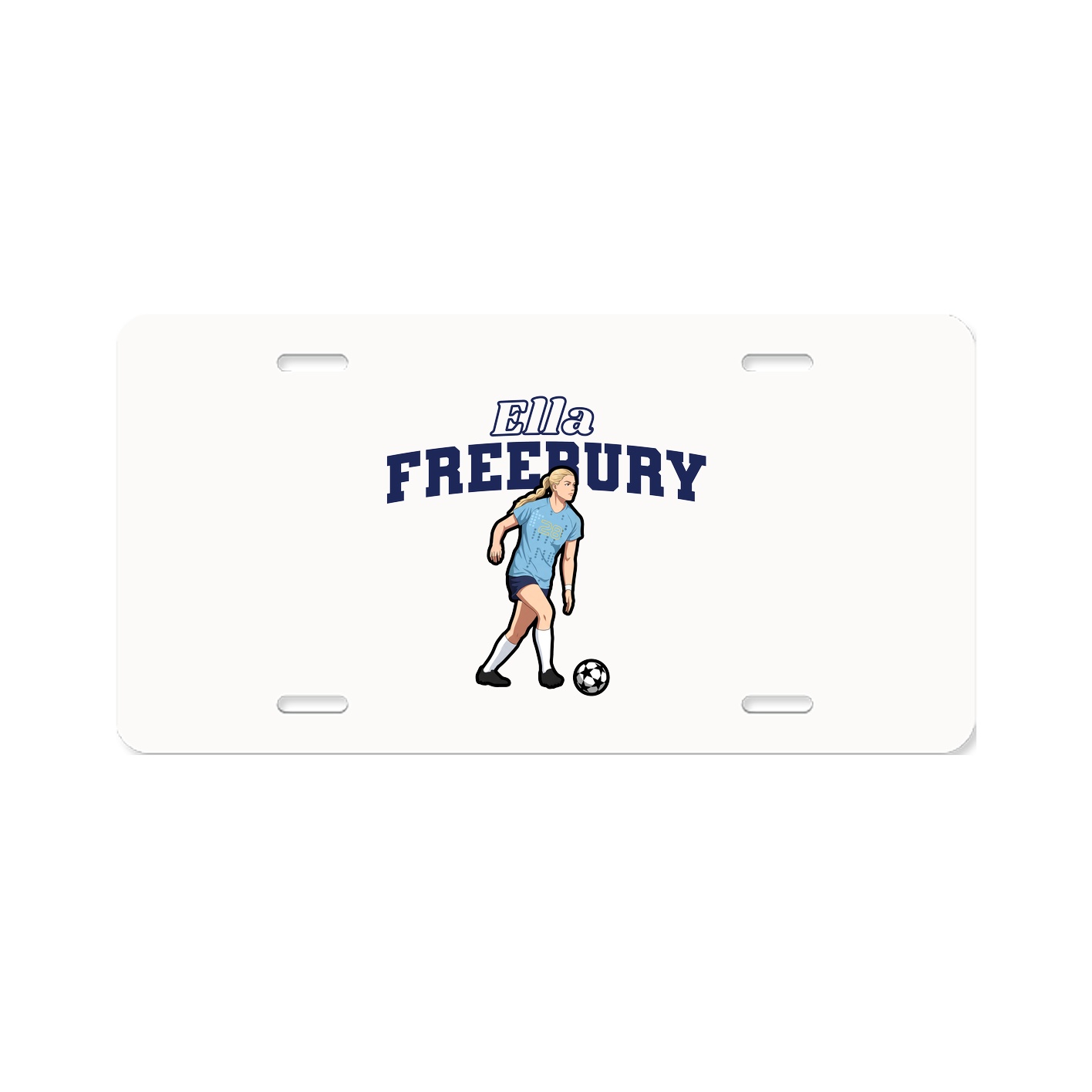 License Plate — Name Arch in Classic
