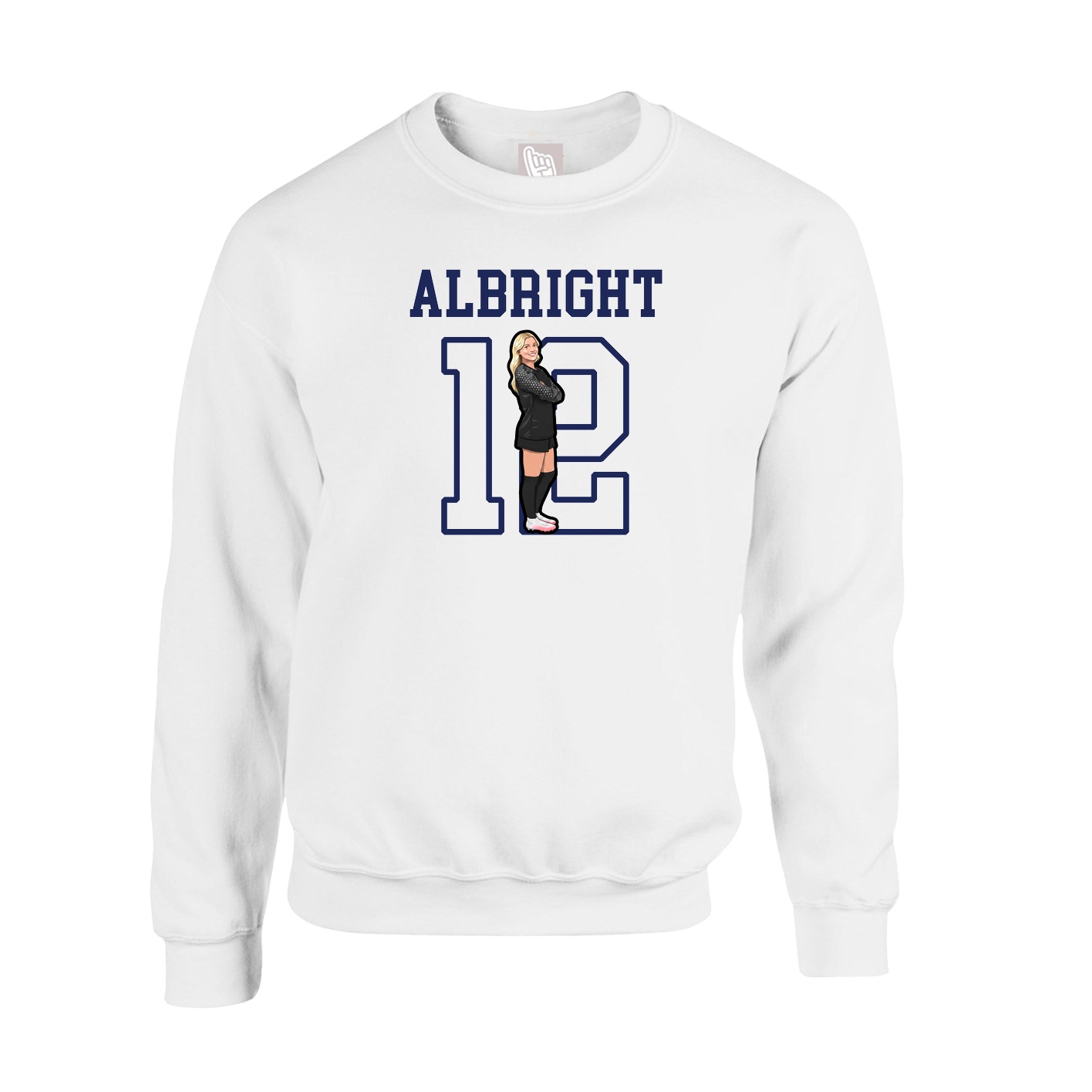 Fleece Crew — Shirsey in White