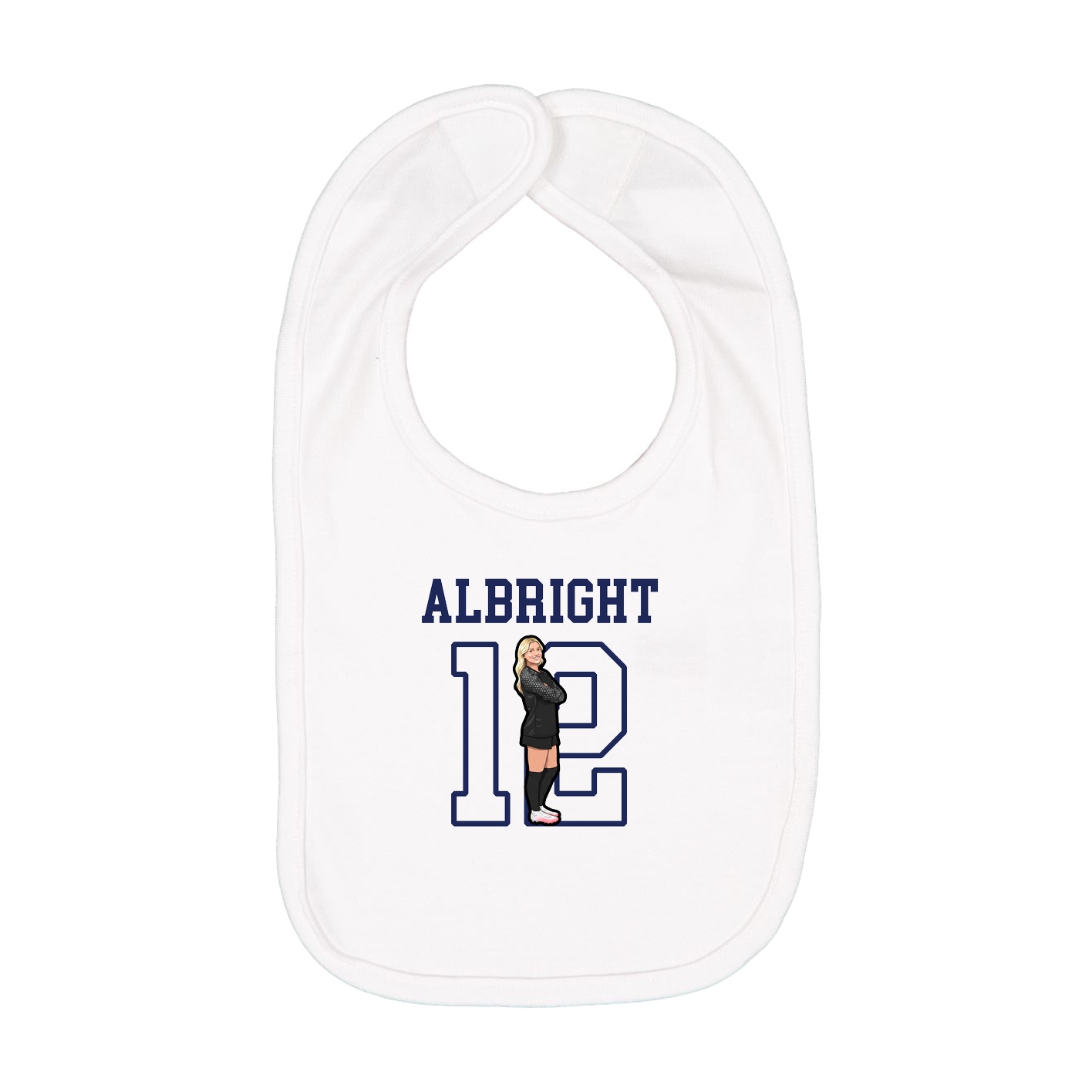 Infant Bib — Shirsey in White